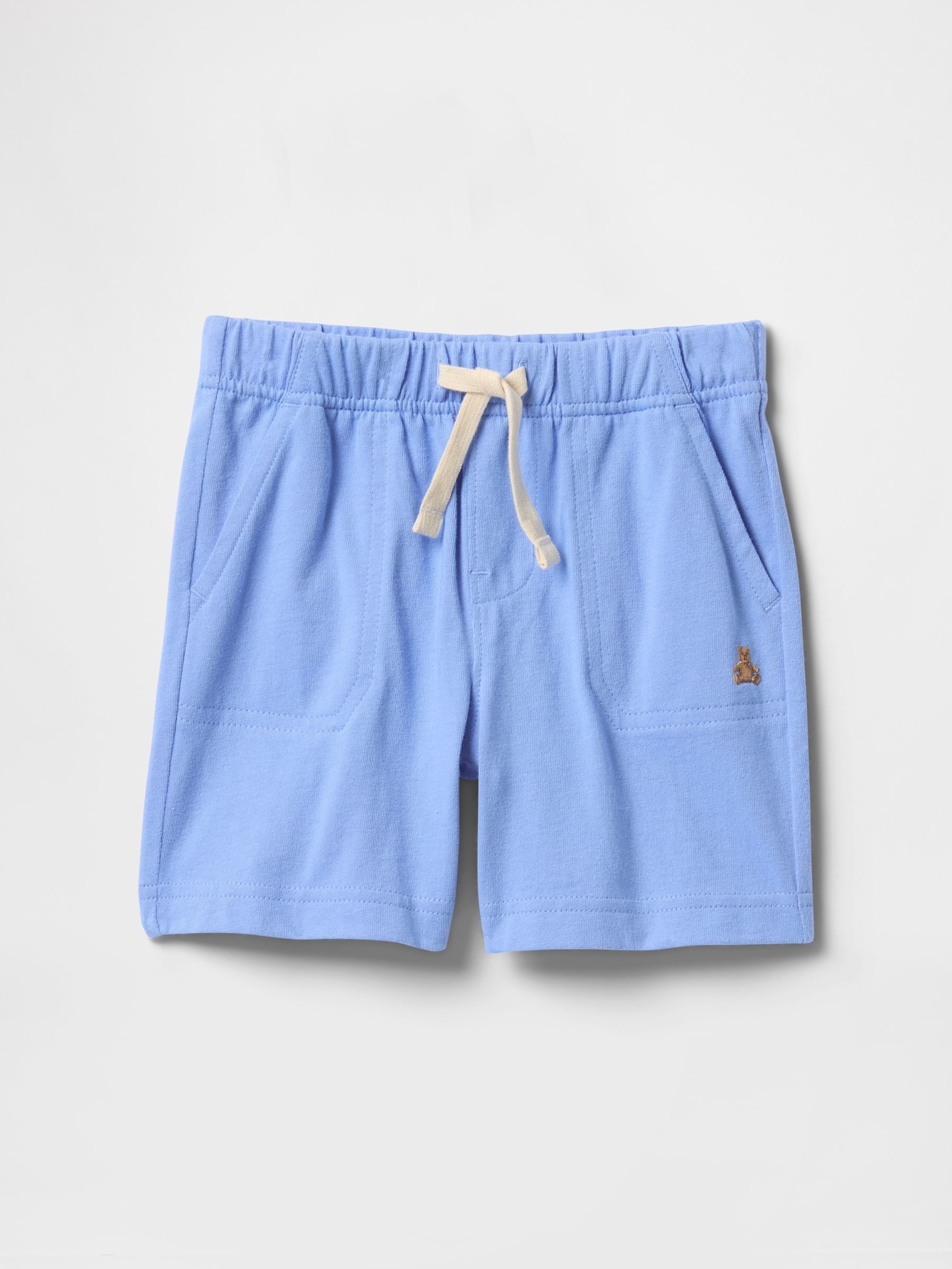 Blue Cotton Pull On Shorts (6mths-5yrs) - Image 1 of 2