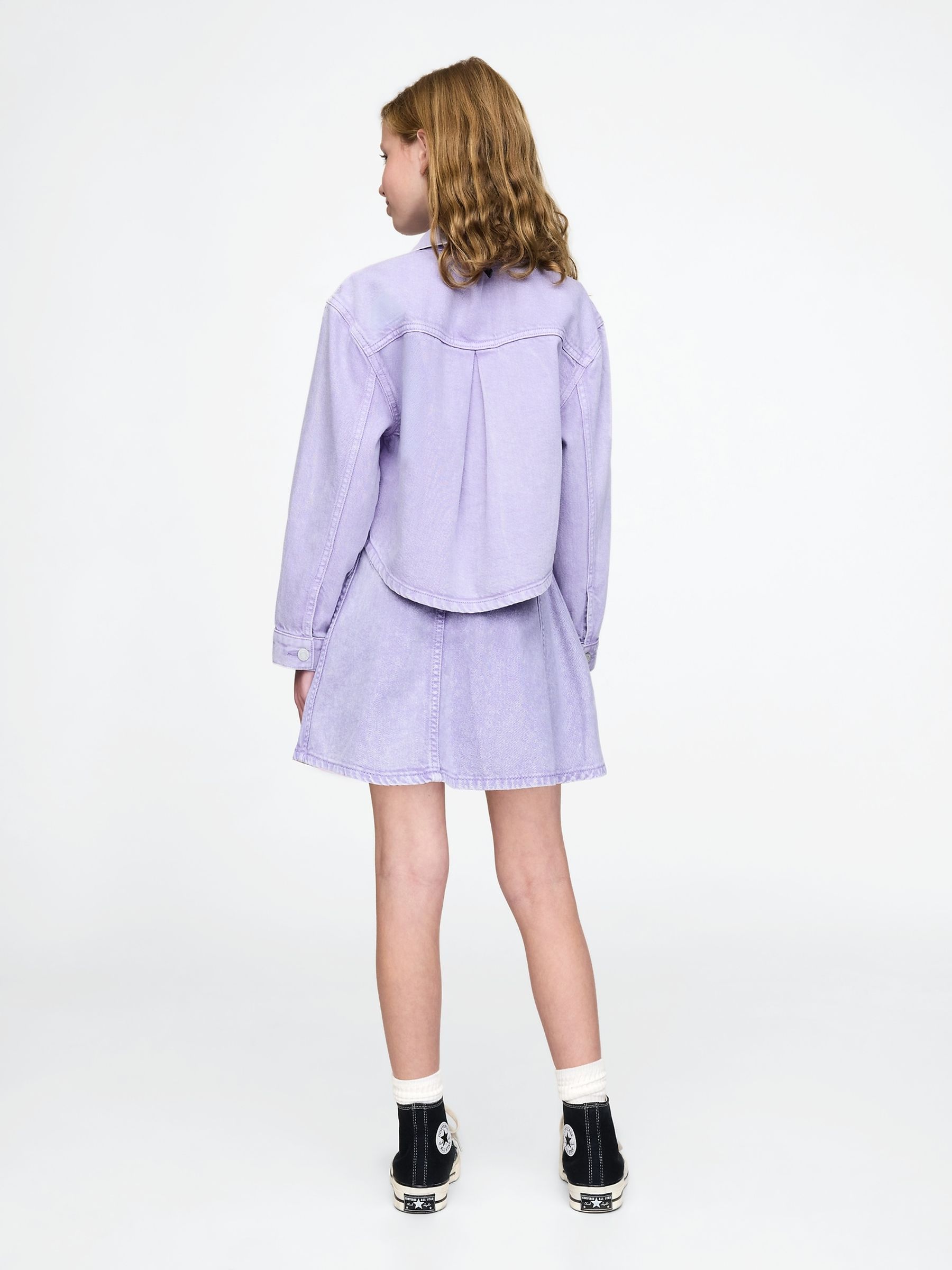 Purple UltraSoft Denim Skirt (5-13yrs) - Image 2 of 4