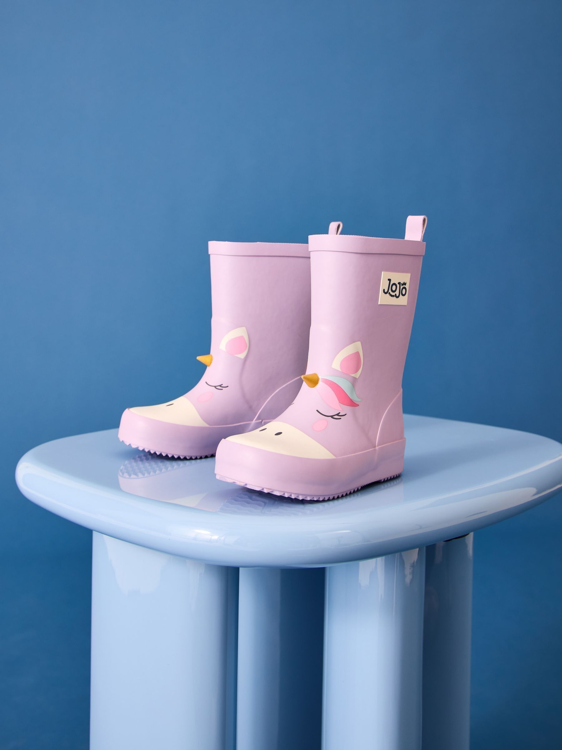 Lilac Unicorn Print Short Wellies - Image 2 of 2