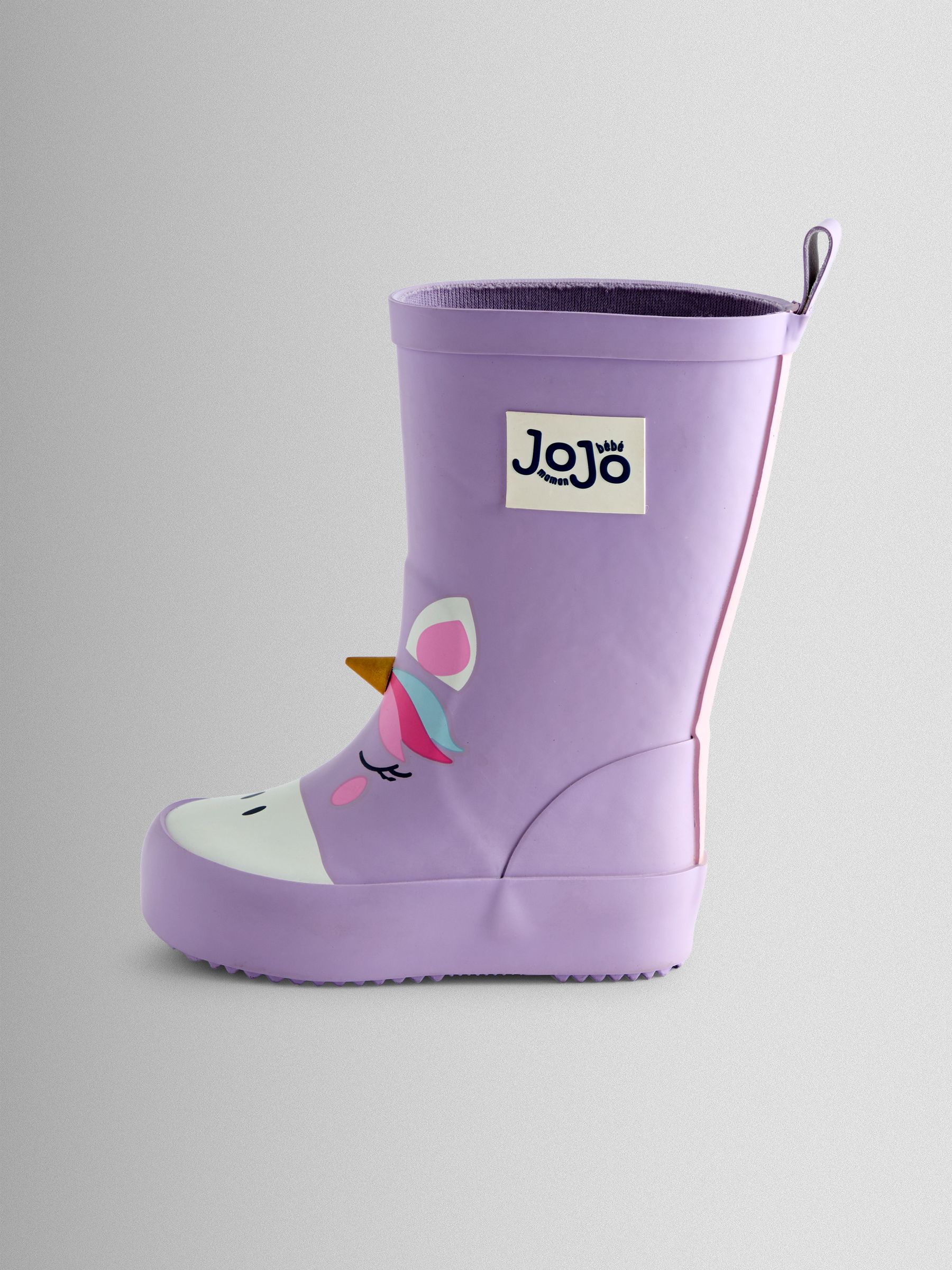 Lilac Unicorn Print Short Wellies - Image 5 of 6