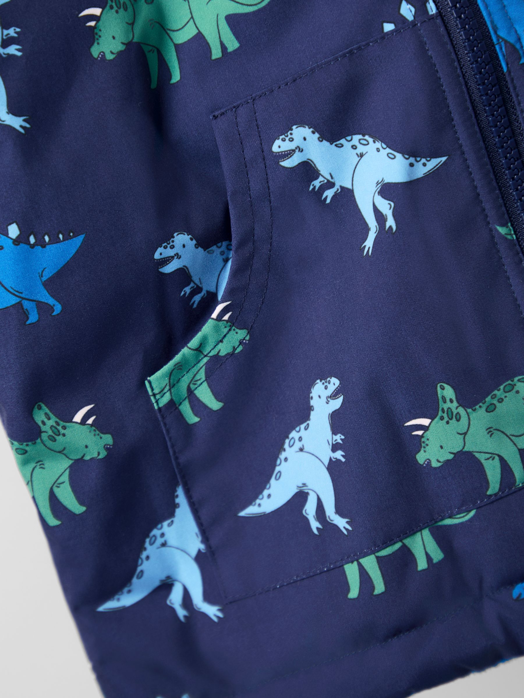 Blue Reversible Fleece Lined Jacket - Image 7 of 8