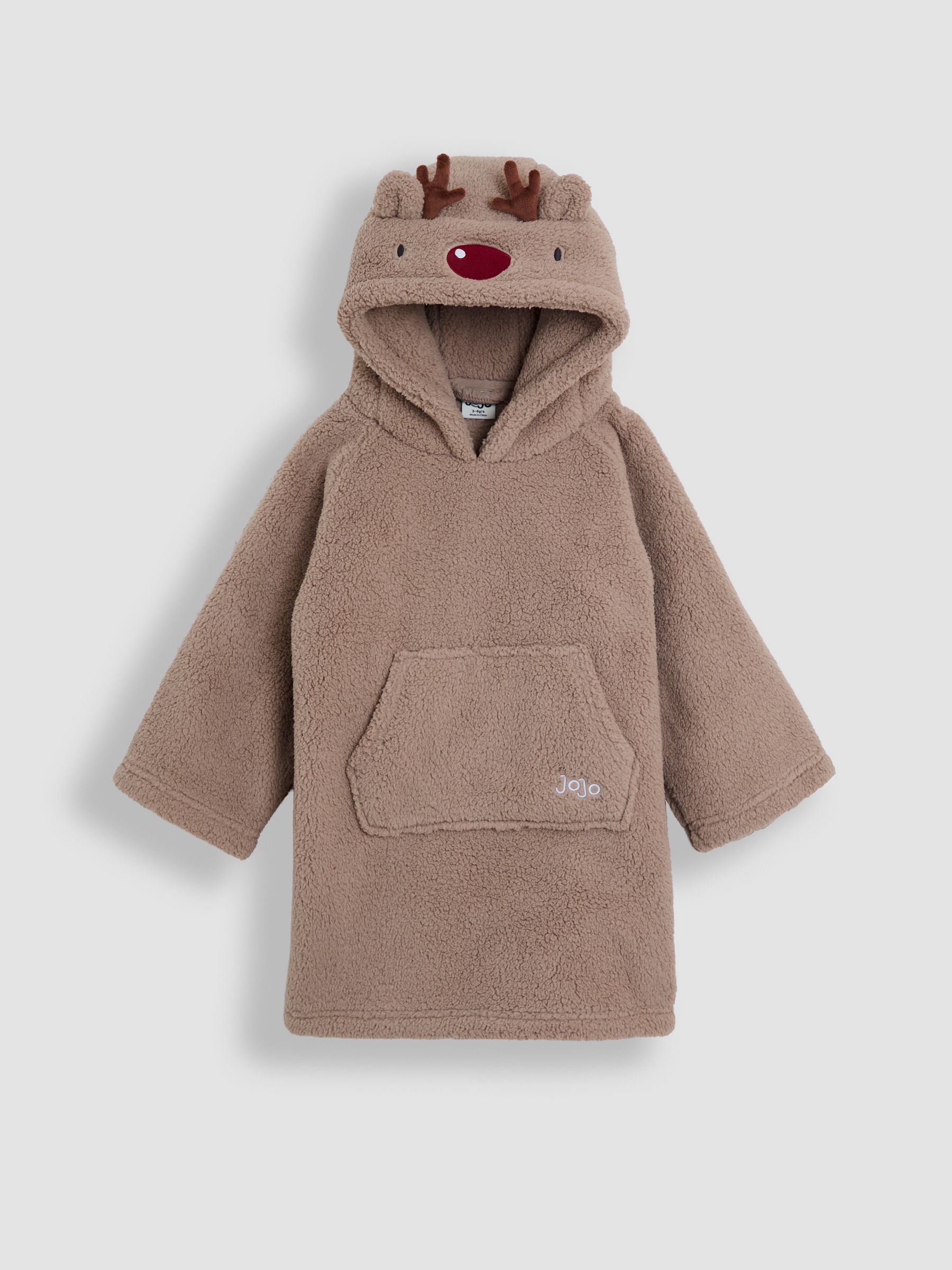 Natural Reindeer Cosy Hooded Blanket - Image 1 of 4