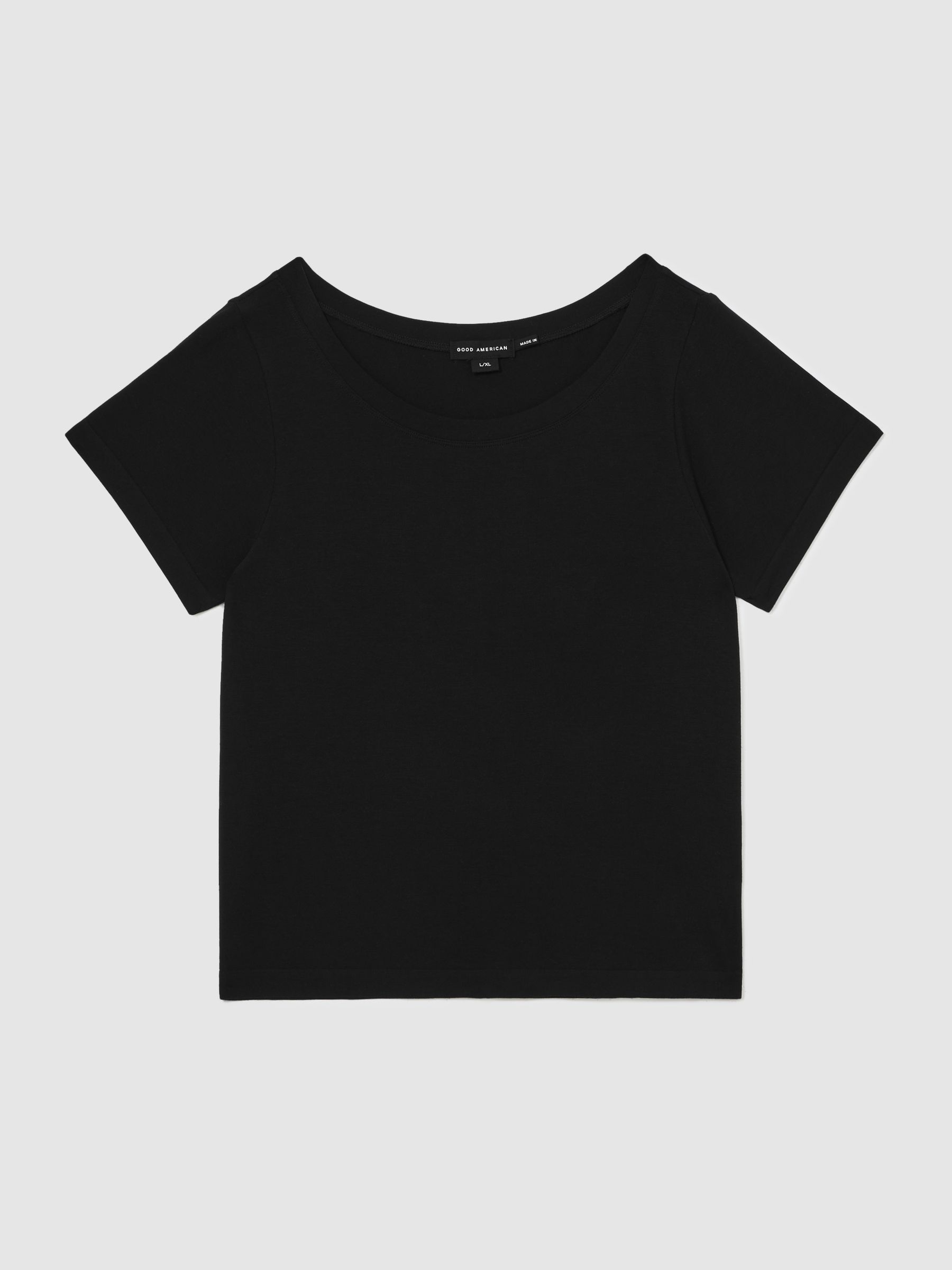 Short Sleeve T-Shirt in Black - Image 2 of 5 Short Sleeve T-Shirt in Black - Image 2 of 5