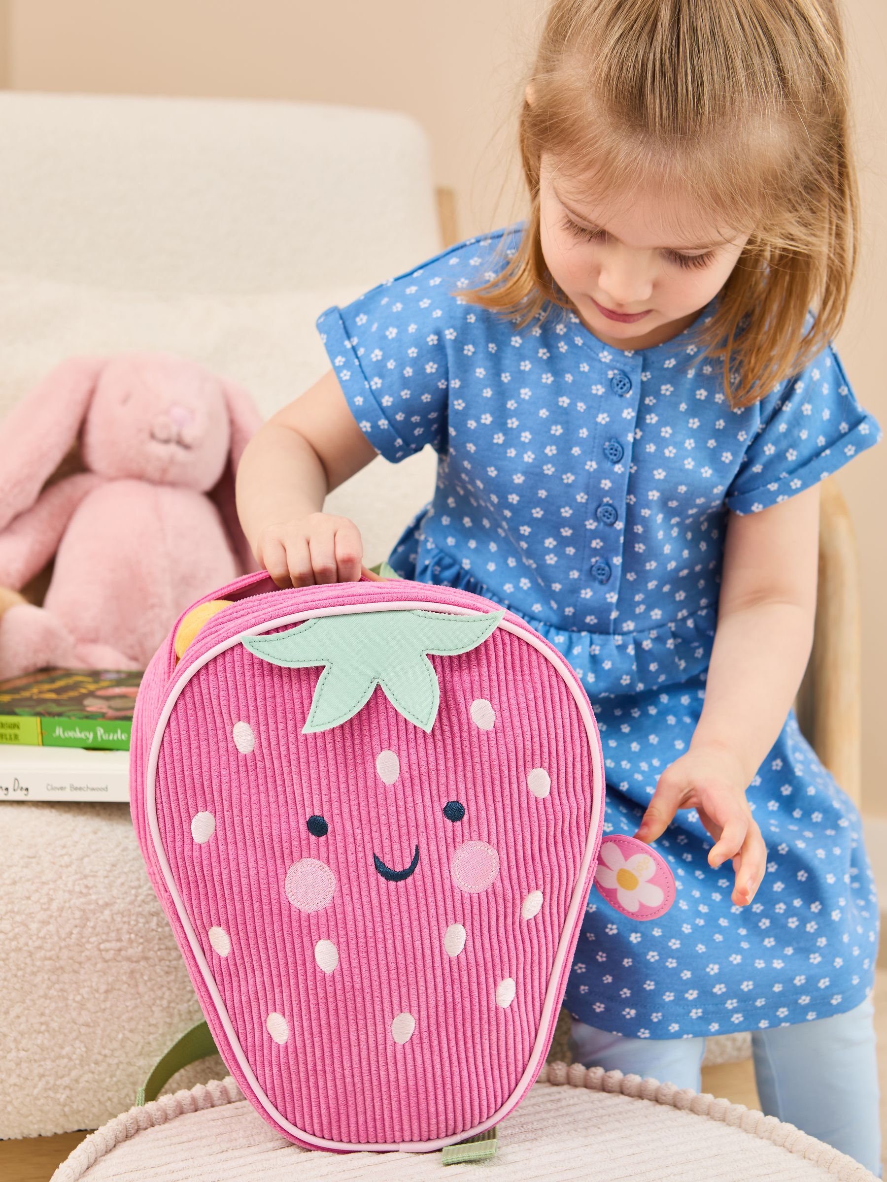 Strawberry Character Backpack - Image 2 of 9