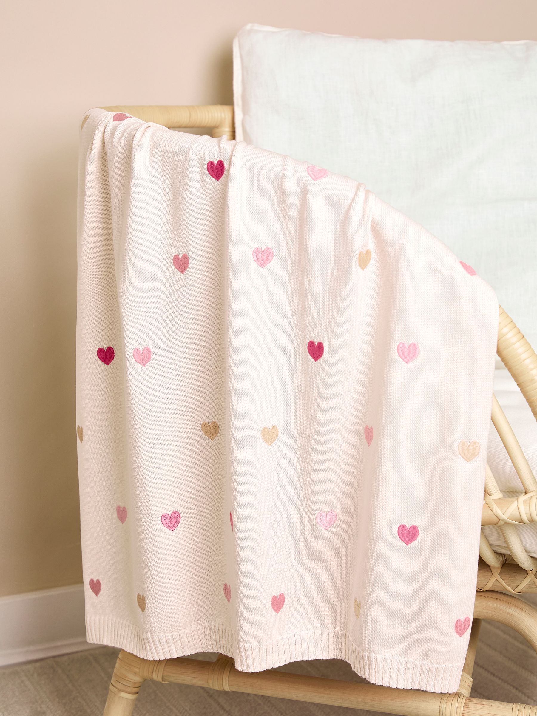 Heart Embroidered Shawl - Image 1 of 4