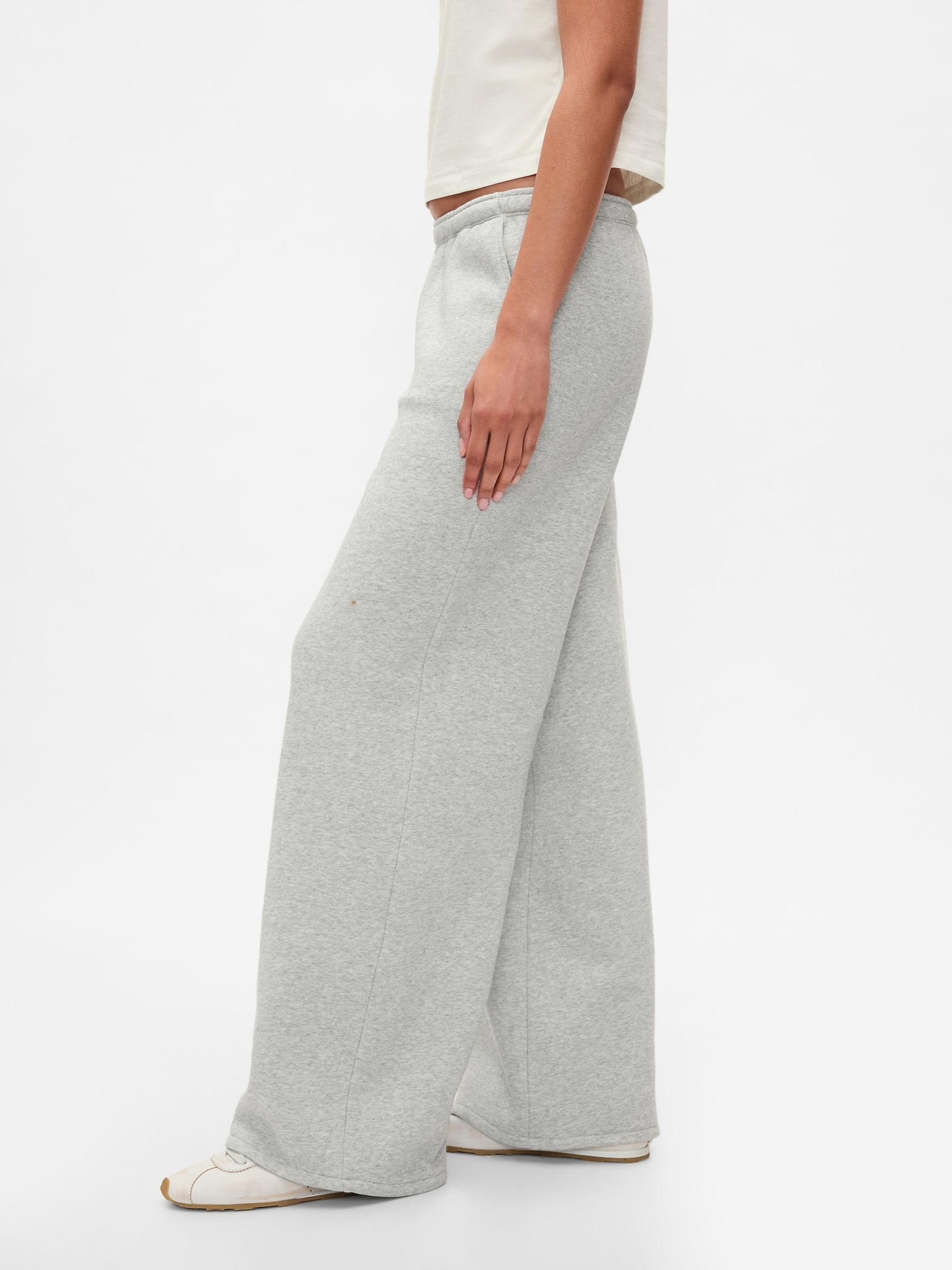 Grey Vintage Soft Baggy Wide-Leg Joggers - Image 3 of 5