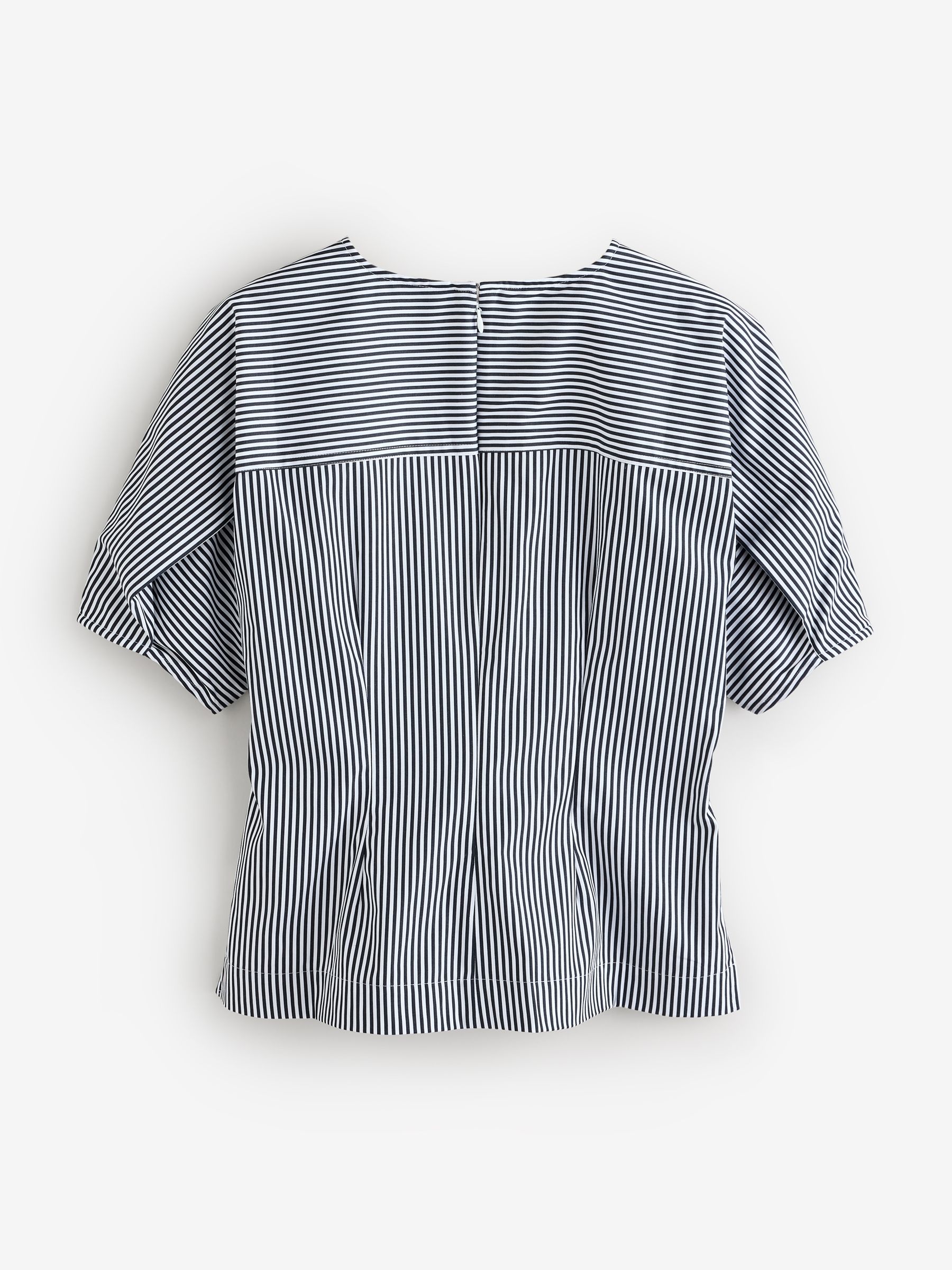 Banana Republic Blue Puff Sleeve Poplin Top - Image 4 of 6