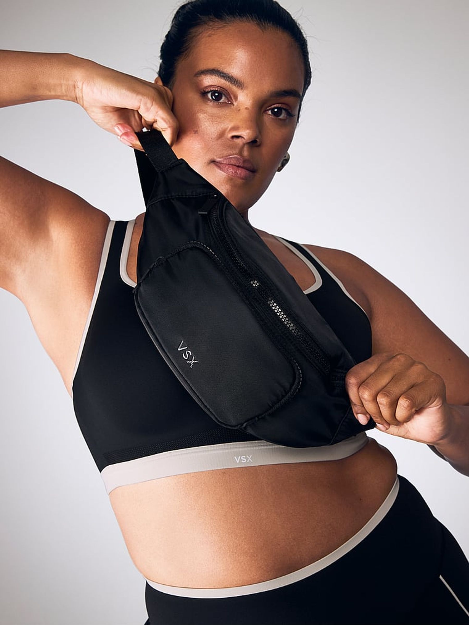 FYDELITY Ultra-Slim Fanny Pack / Crossbody Belt Bag - Low Profile, Adjustable Strap (NC-17 Black)