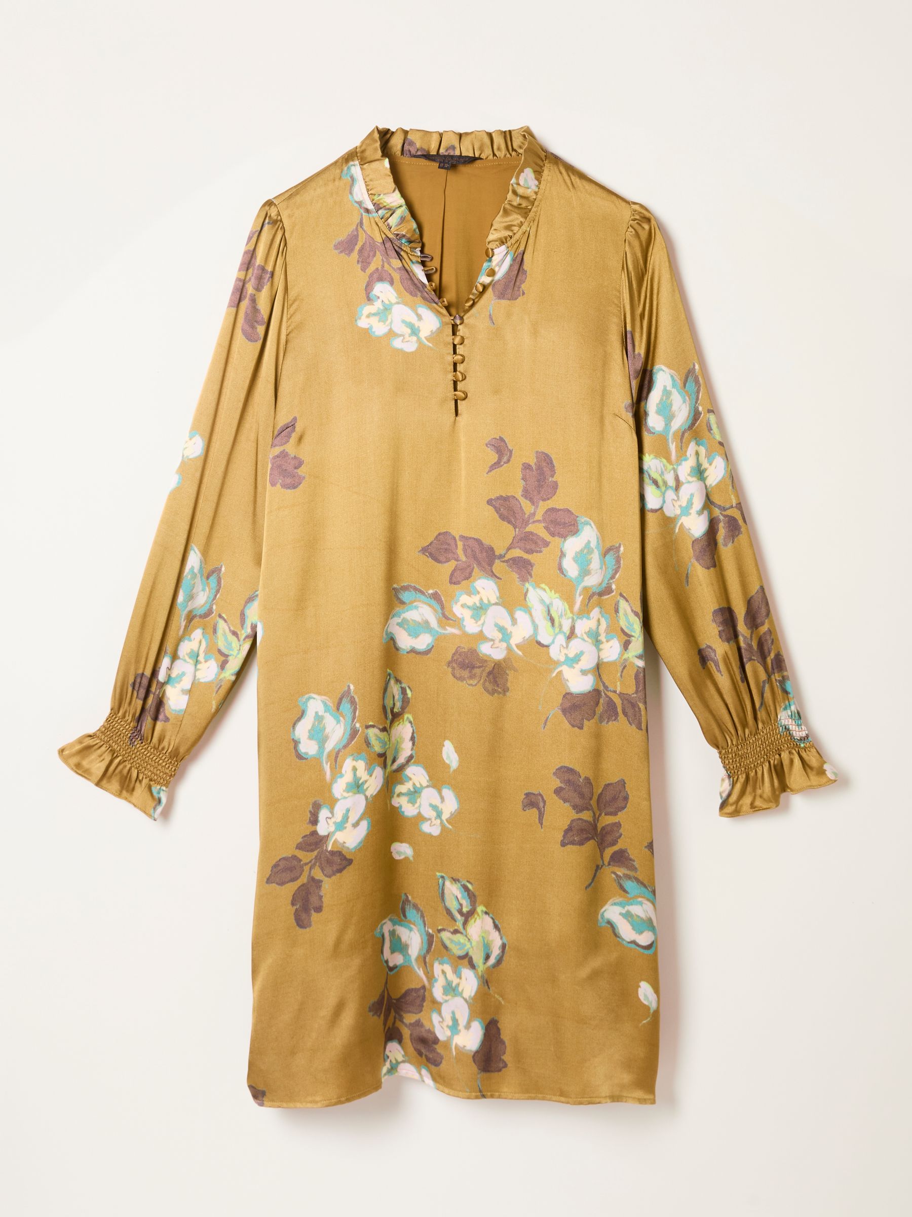 Silas Gold Petite Printed Dress - Image 5 of 5