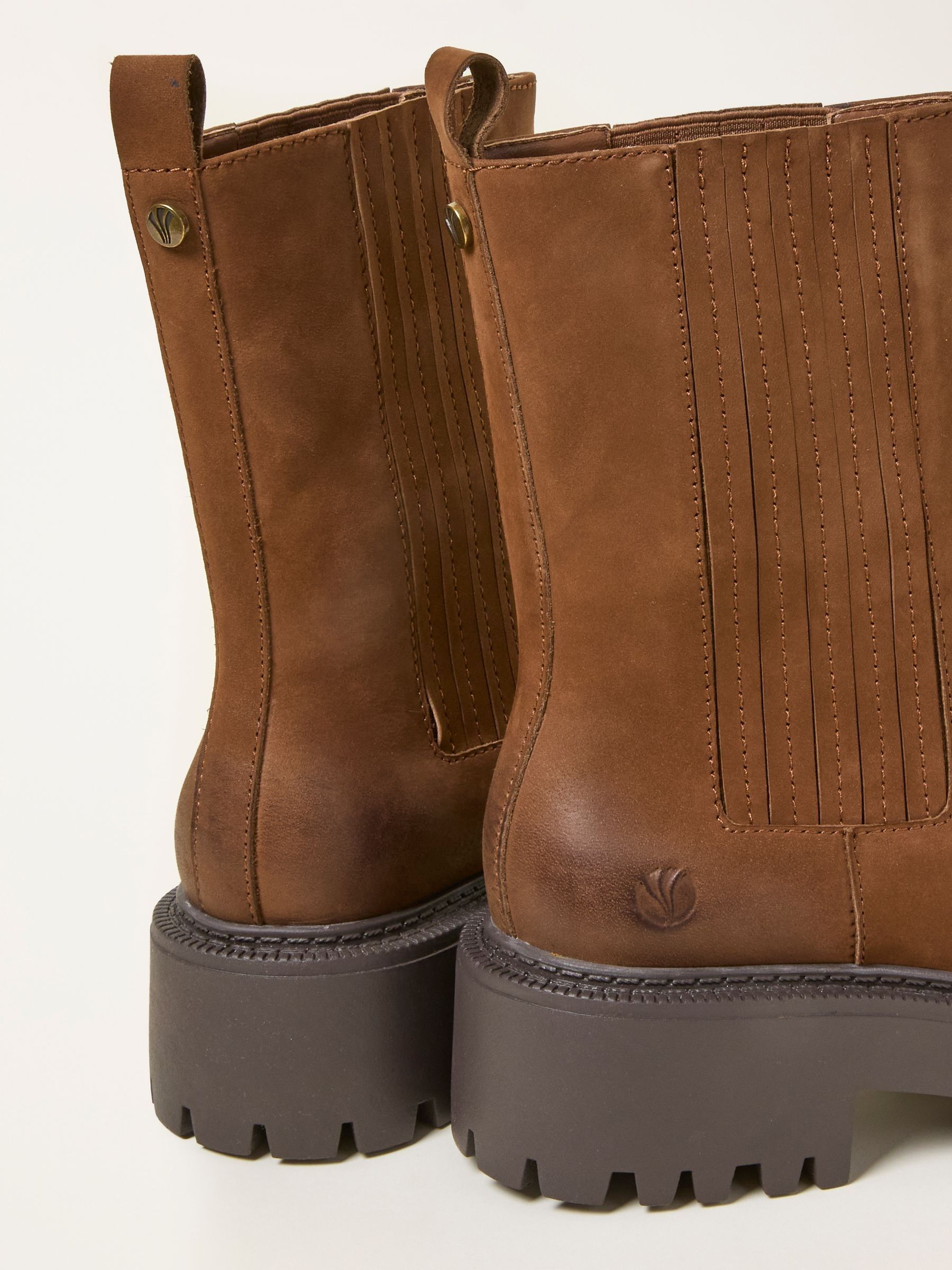 Tan Brown Chunky Tall Chelsea - Image 2 of 3