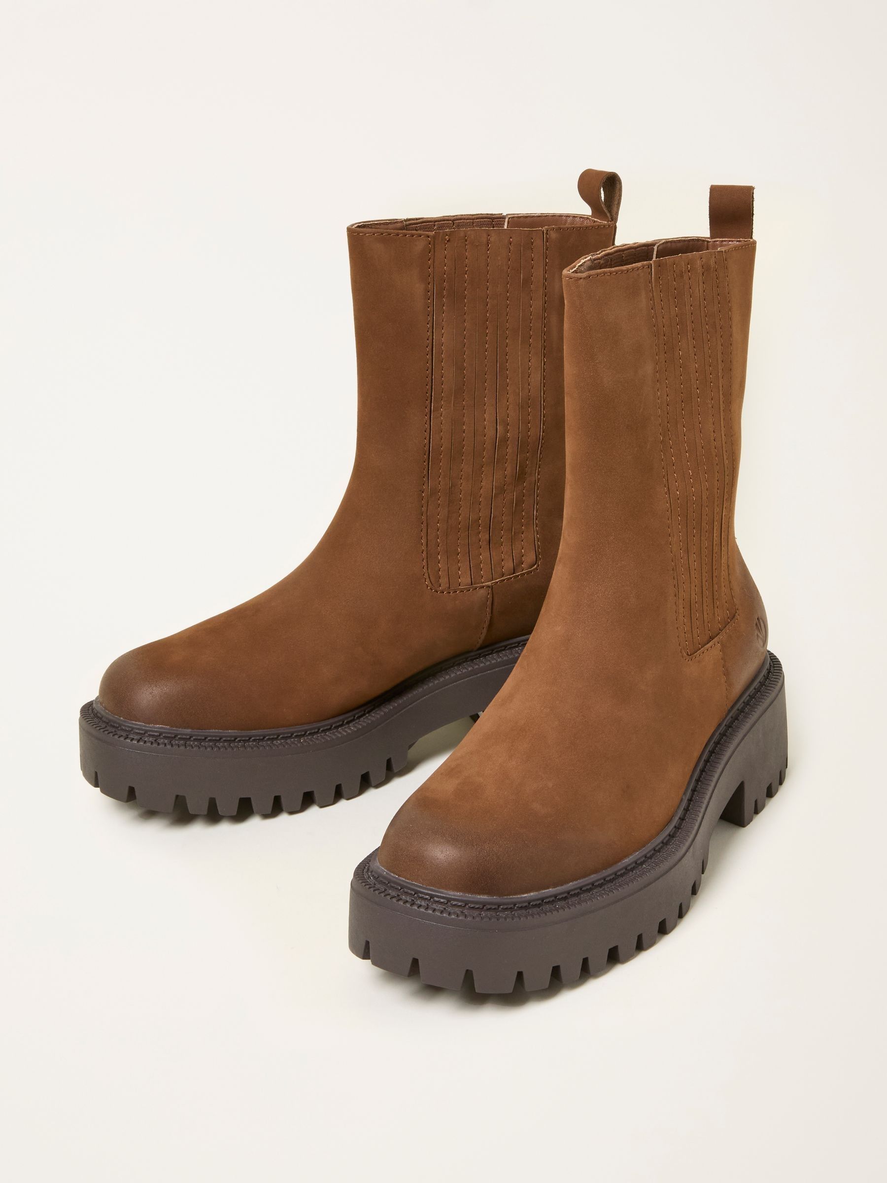 Tan Brown Chunky Tall Chelsea - Image 3 of 3