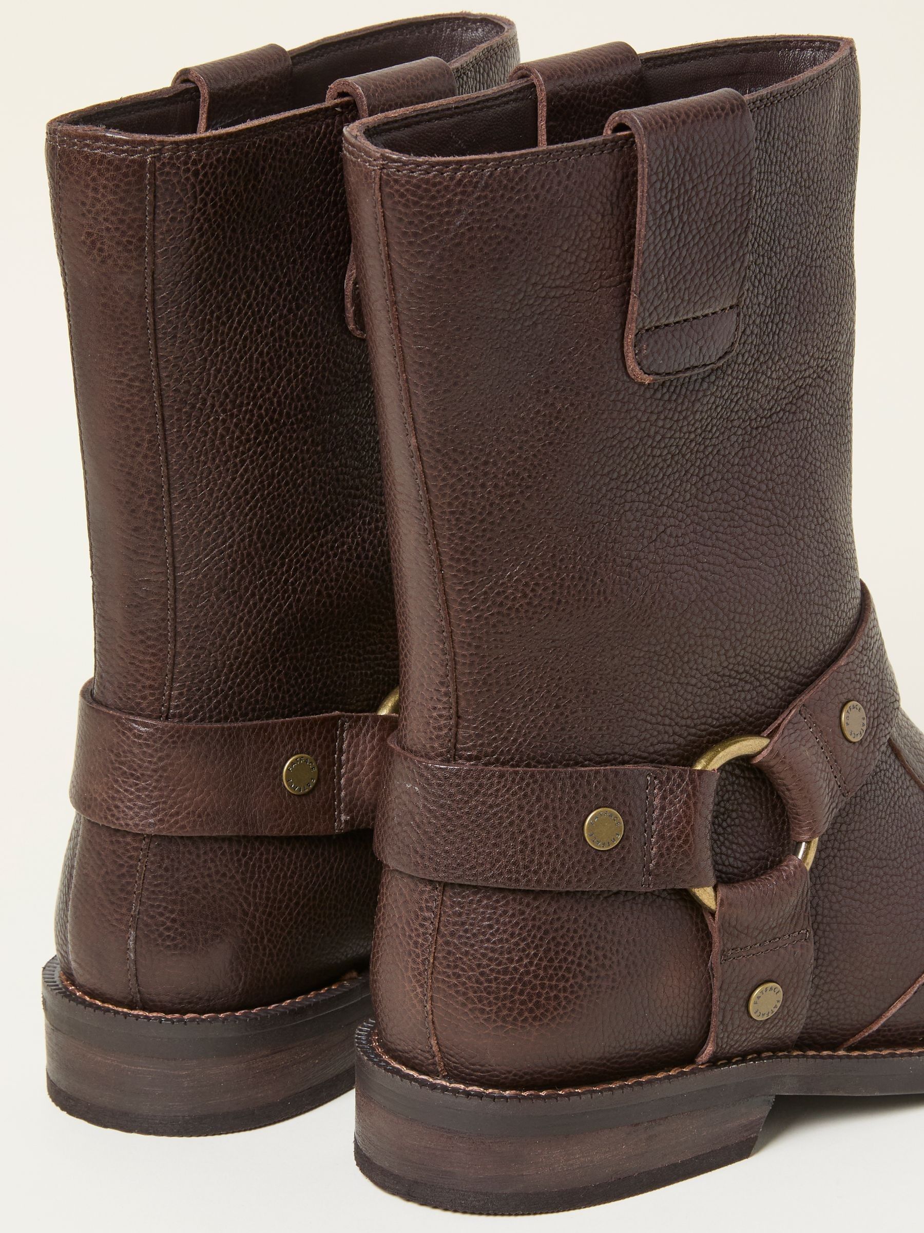 Harriet Chocolate Brown Biker Boot - Image 2 of 3