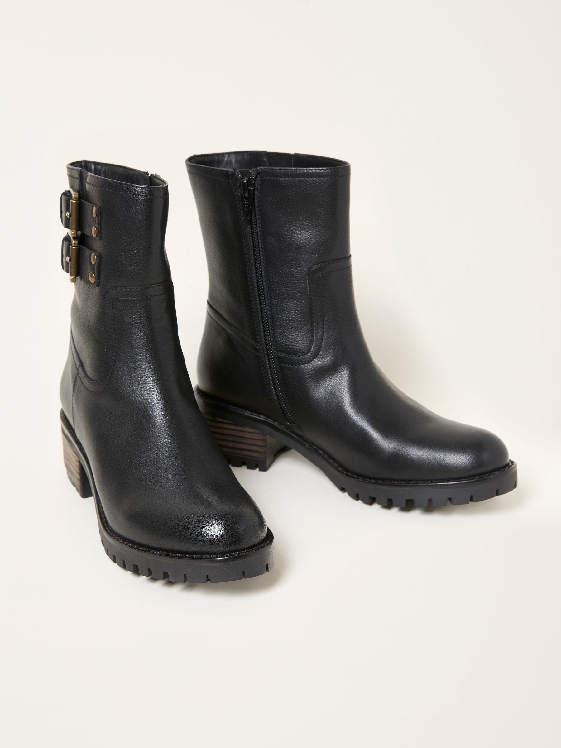 Libby Black Biker Boot - Image 3 of 3