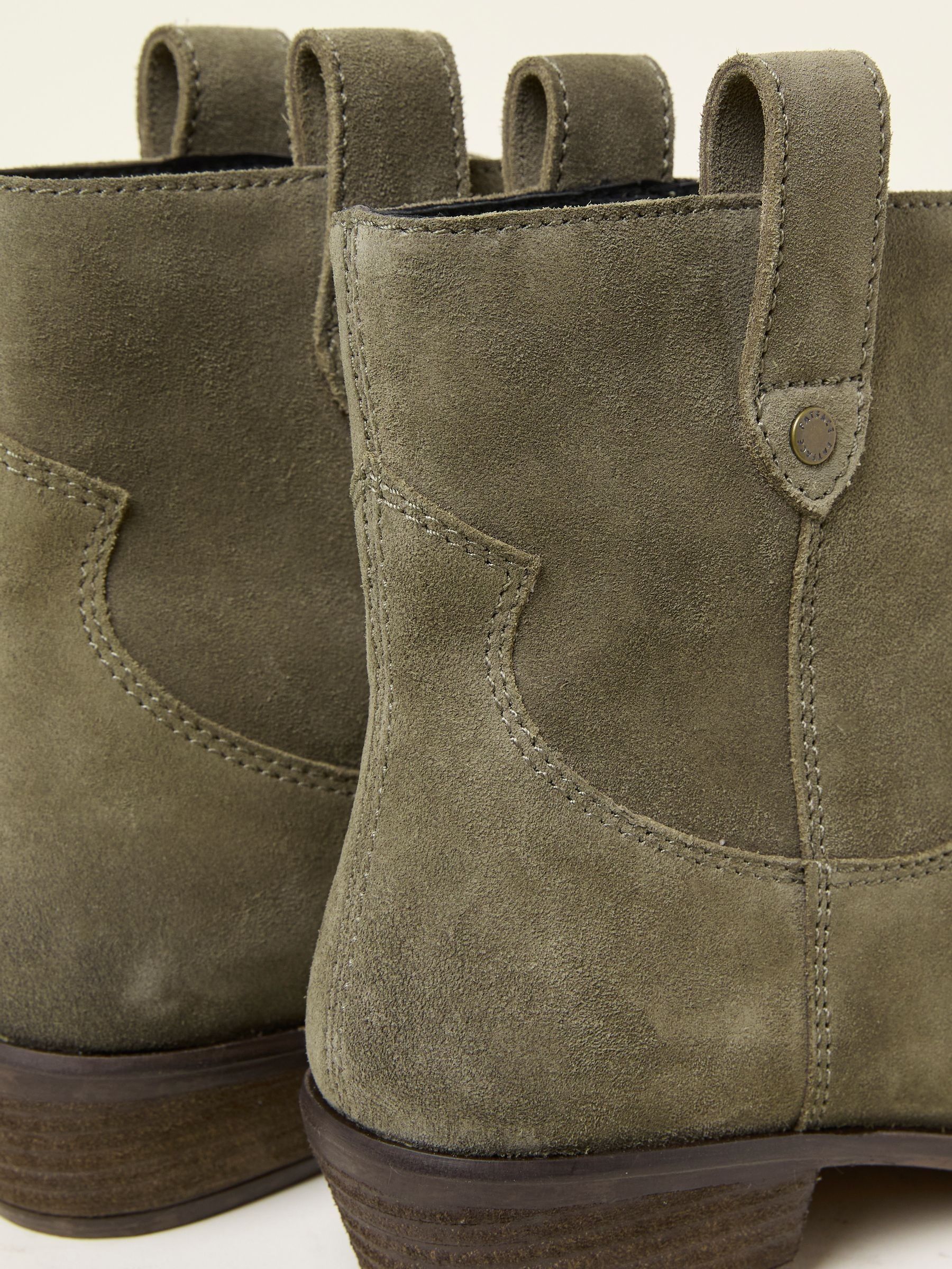 Remi Khaki Green Ankle Boot - Image 4 of 5