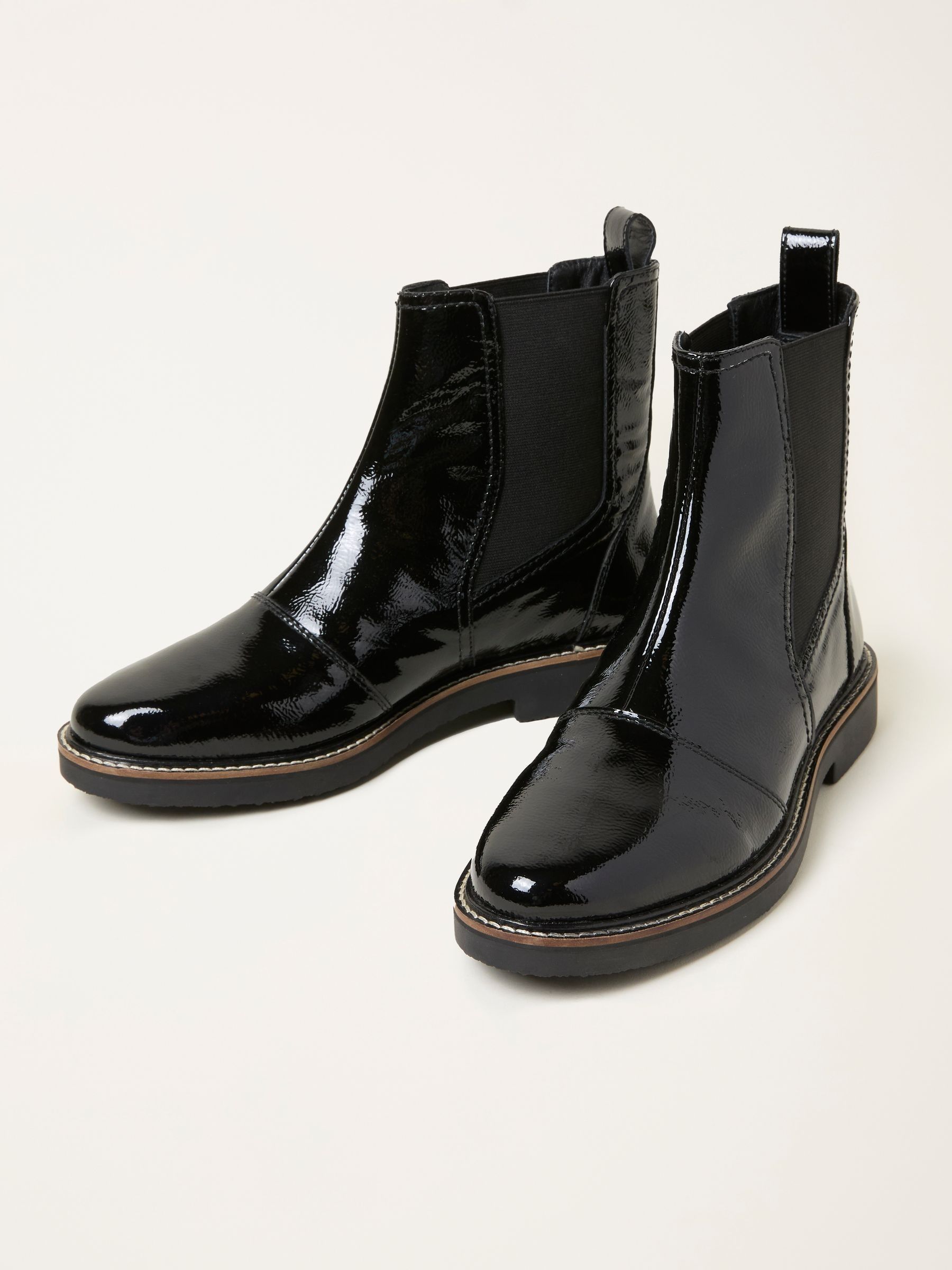 Black Patent Chelsea Boot - Image 3 of 3