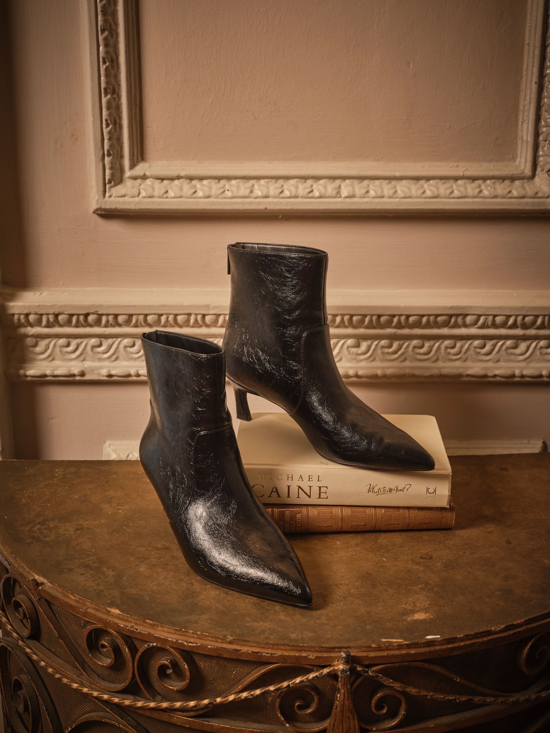 Black Patent Kitten Heel - Image 2 of 5