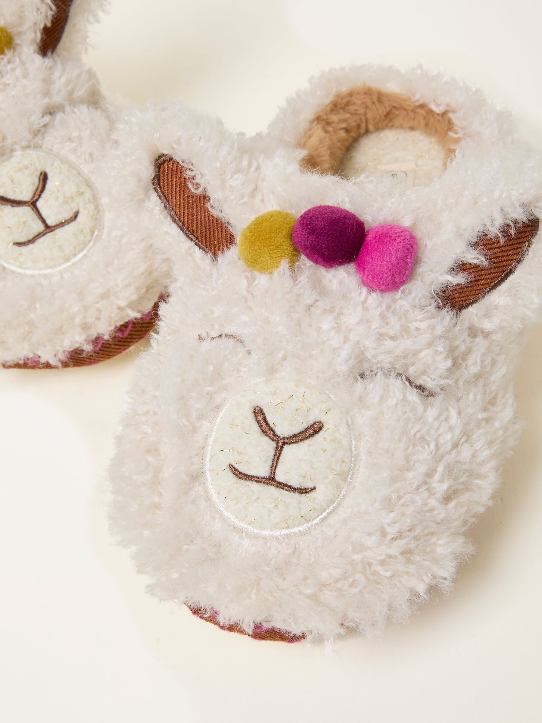 Lydia Ivory Llama Slipper - Image 3 of 3