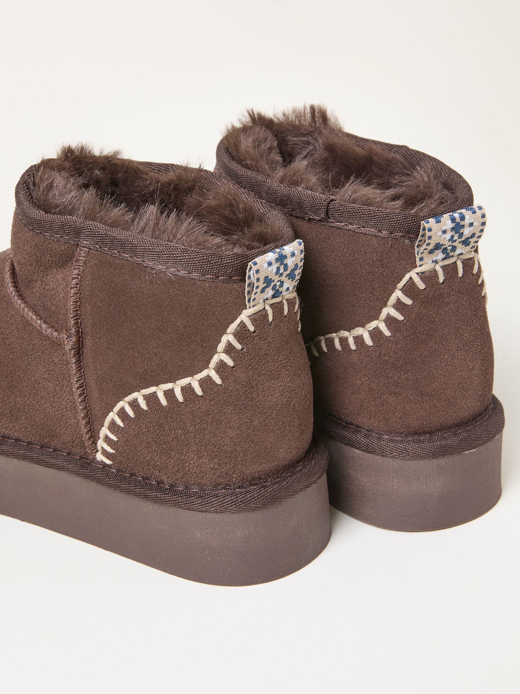 Maeve Chocolate Brown Mini Boot - Image 2 of 3