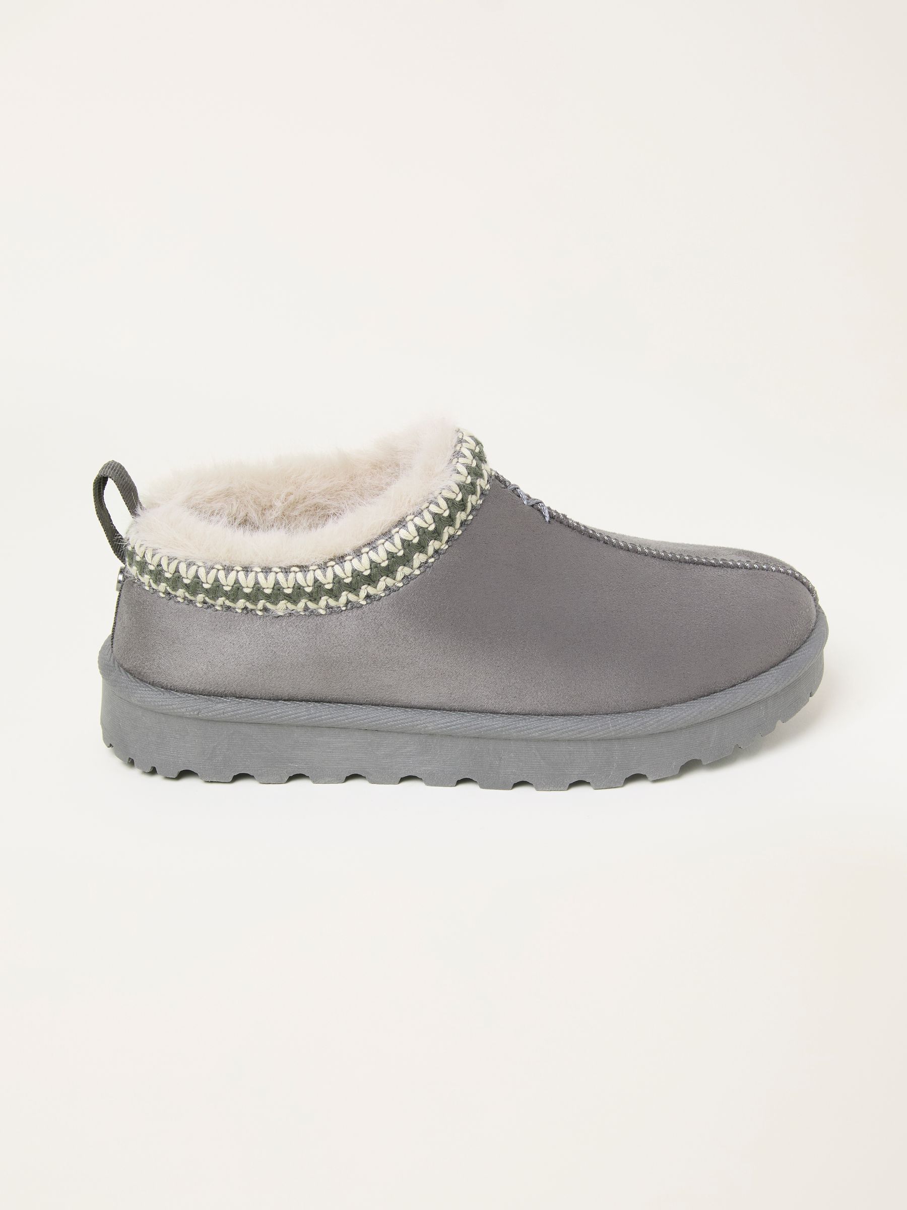 Lyra Dark Grey Mule Slipper - Image 1 of 3 Lyra Dark Grey Mule Slipper - Image 1 of 3