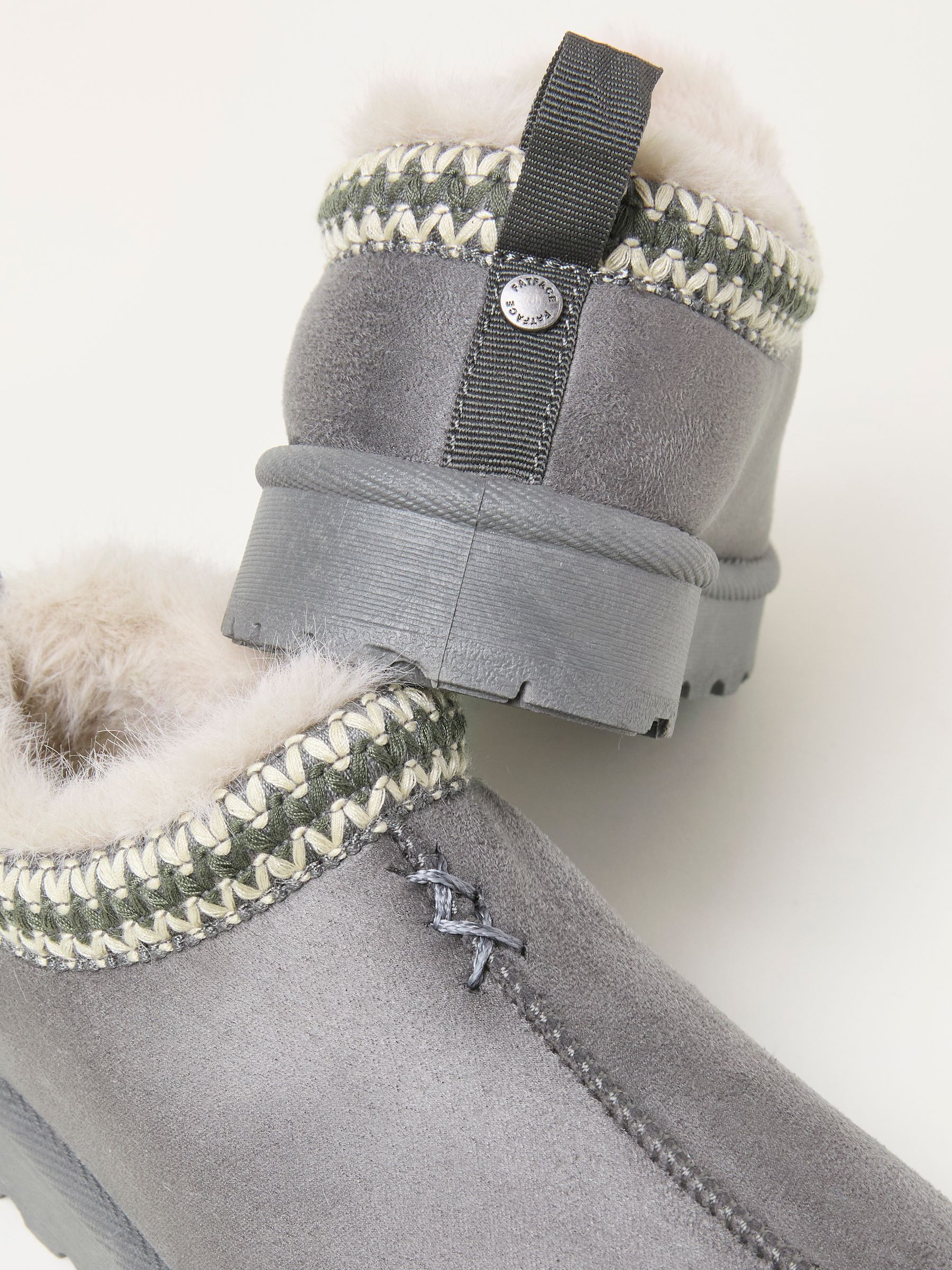 Lyra Dark Grey Mule Slipper - Image 2 of 3 Lyra Dark Grey Mule Slipper - Image 2 of 3