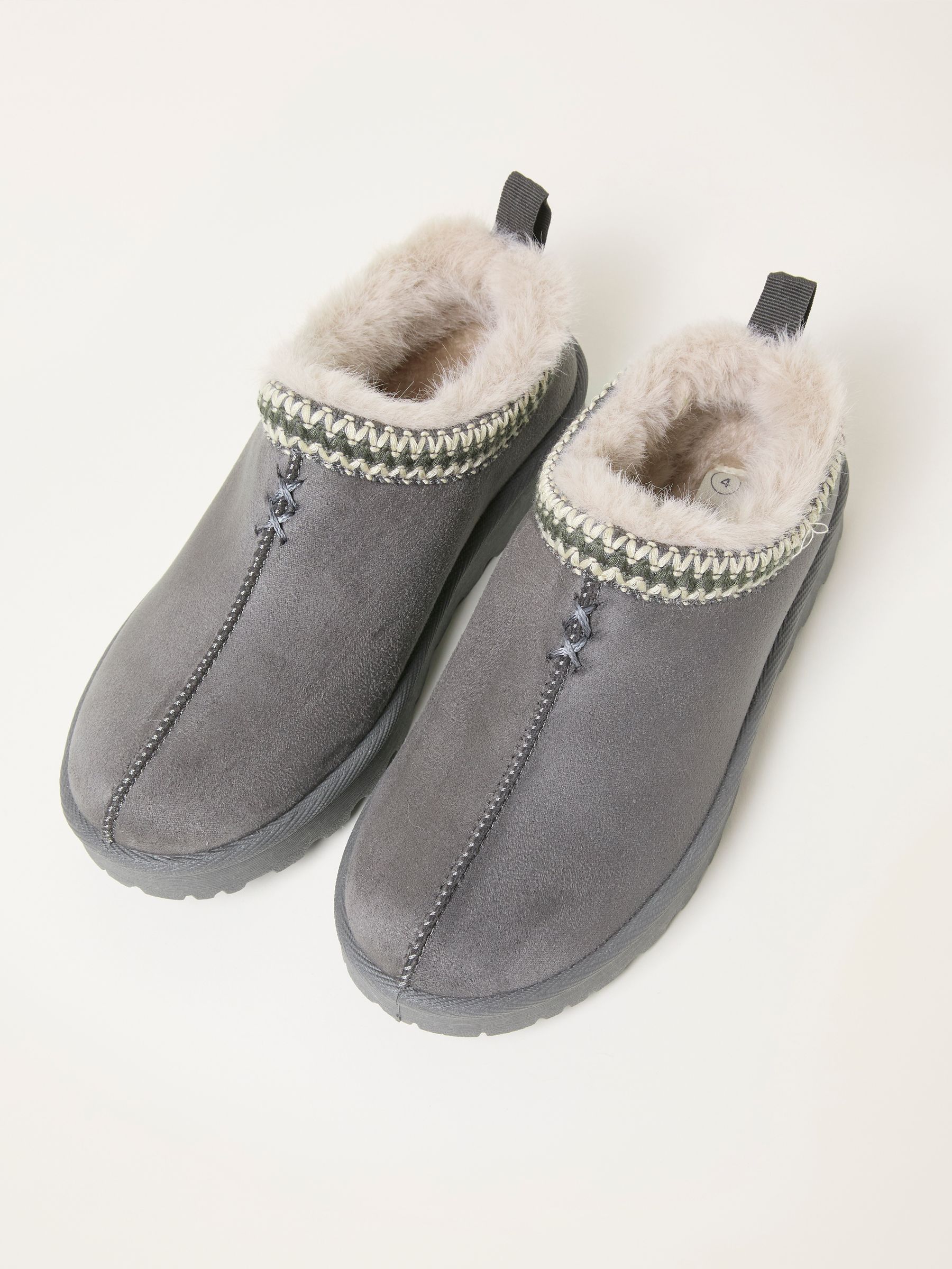 Lyra Dark Grey Mule Slipper - Image 3 of 3 Lyra Dark Grey Mule Slipper - Image 3 of 3