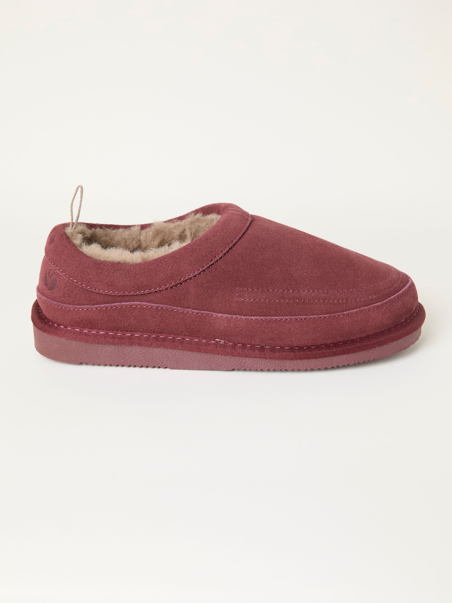 Laura Burgundy Red Suede Slipper - Image 1 of 3
