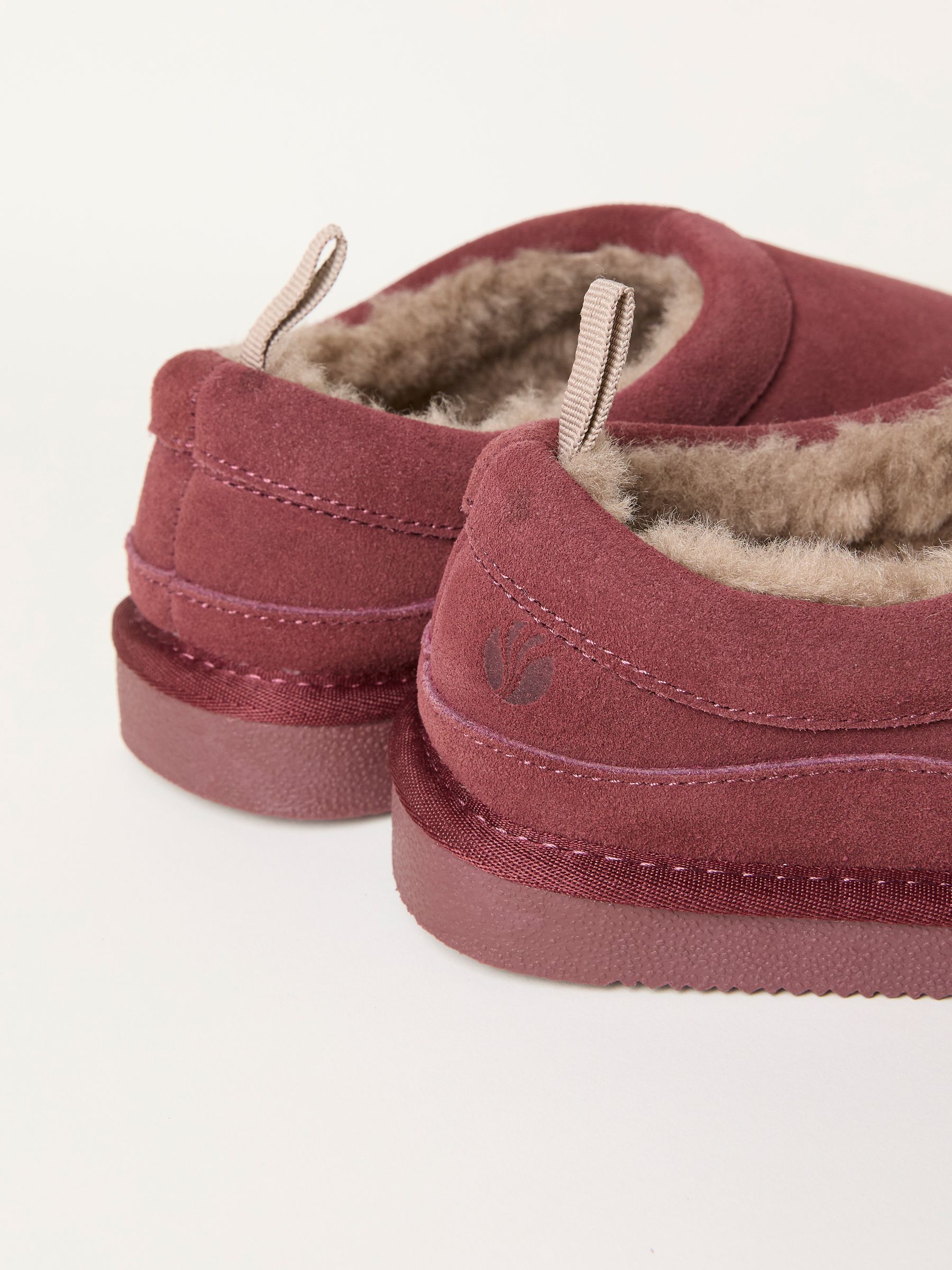 Laura Burgundy Red Suede Slipper - Image 2 of 3