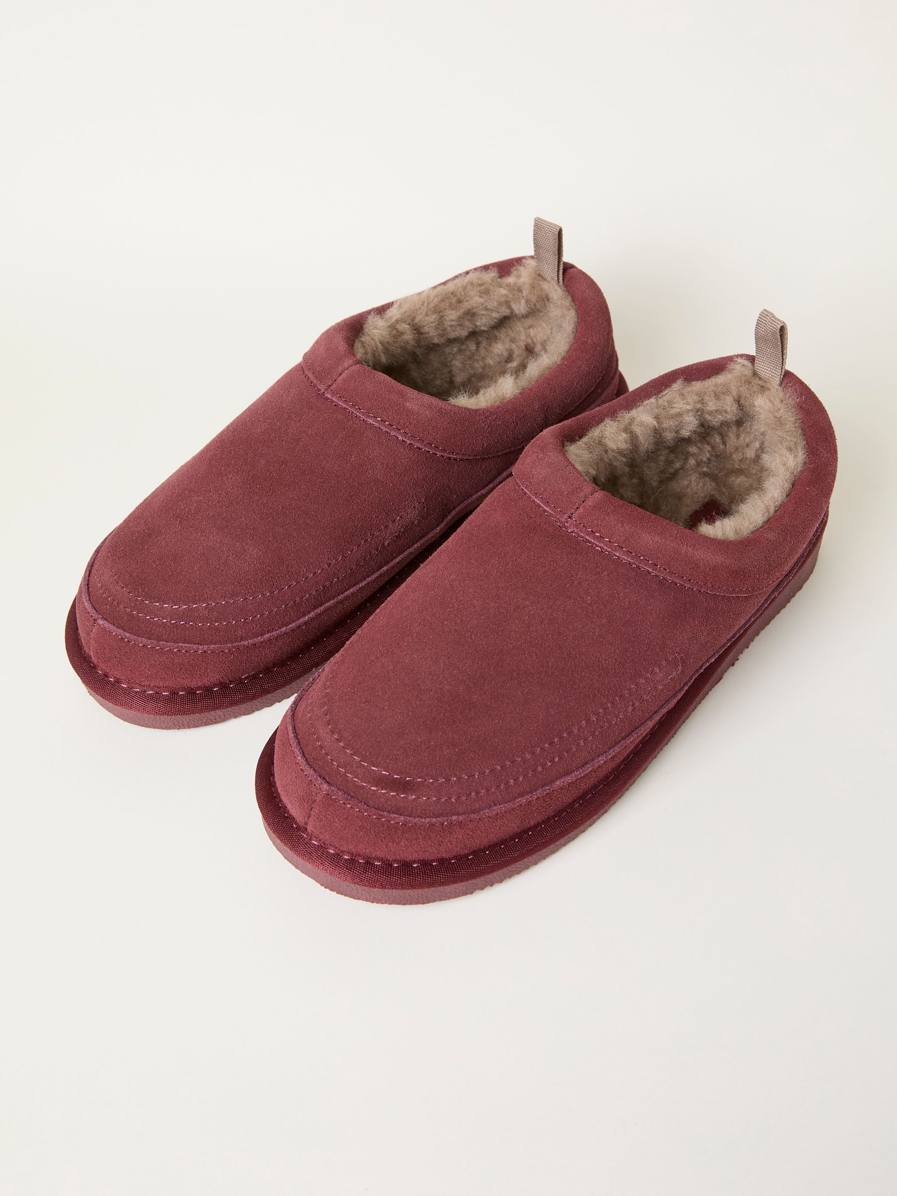 Laura Burgundy Red Suede Slipper - Image 3 of 3