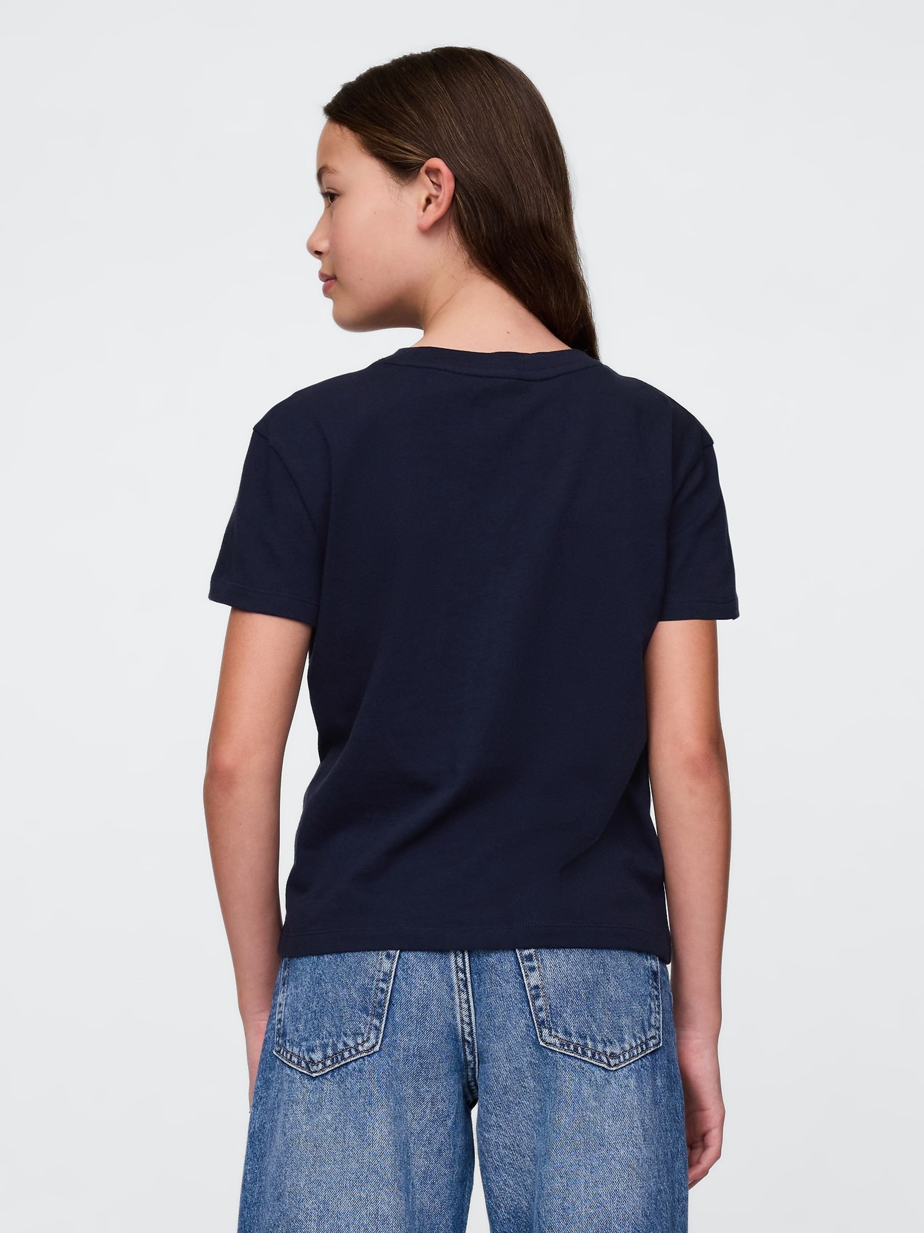 Navy/Blue Baskeball Short Sleeve Crew Neck Graphic T-Shirt (4-13yrs) - Image 2 of 4