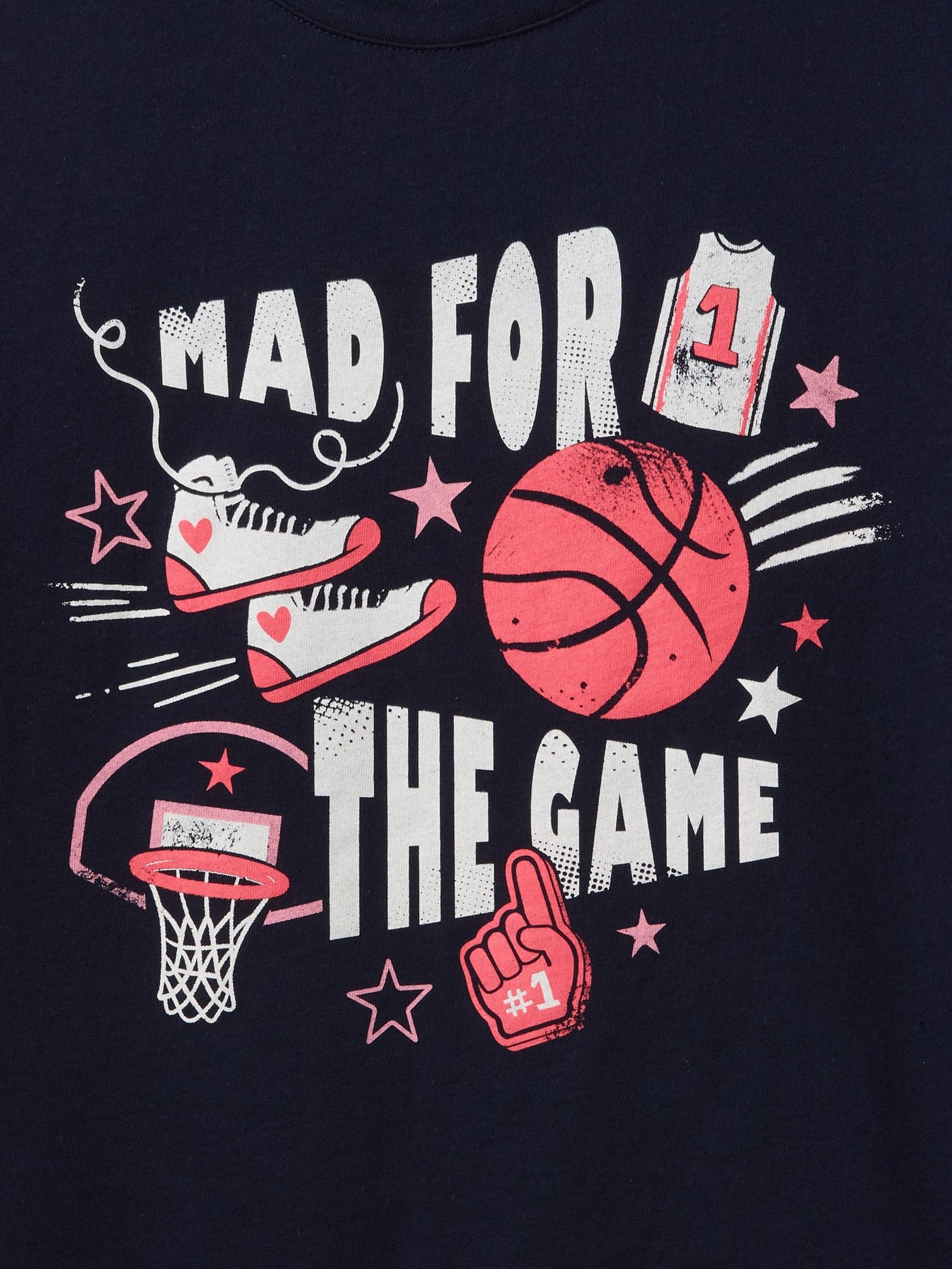 Navy/Blue Baskeball Short Sleeve Crew Neck Graphic T-Shirt (4-13yrs) - Image 4 of 4