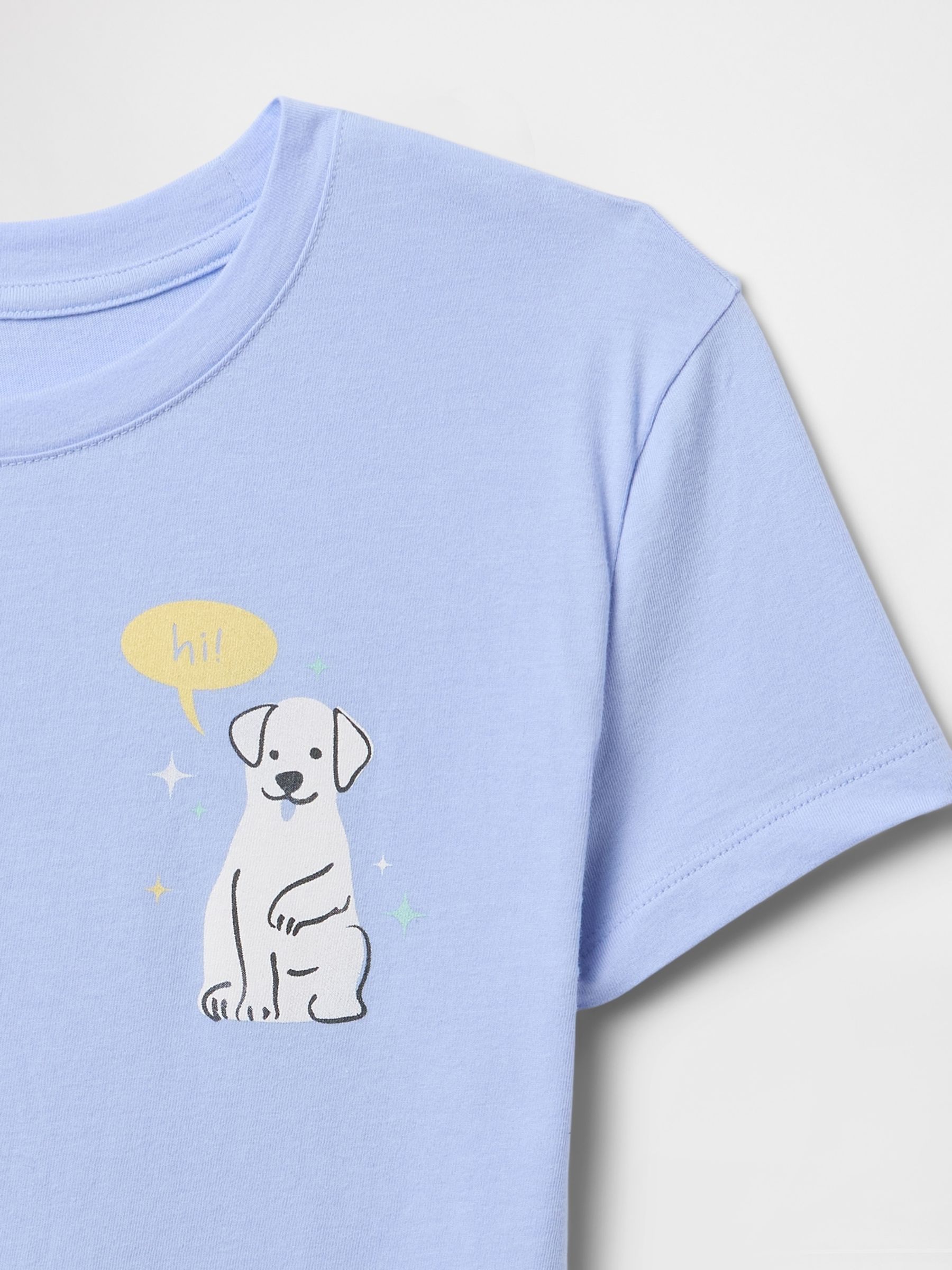 Purple Dog Short Sleeve Crew Neck Graphic T-Shirt (4-13yrs) - Image 4 of 4