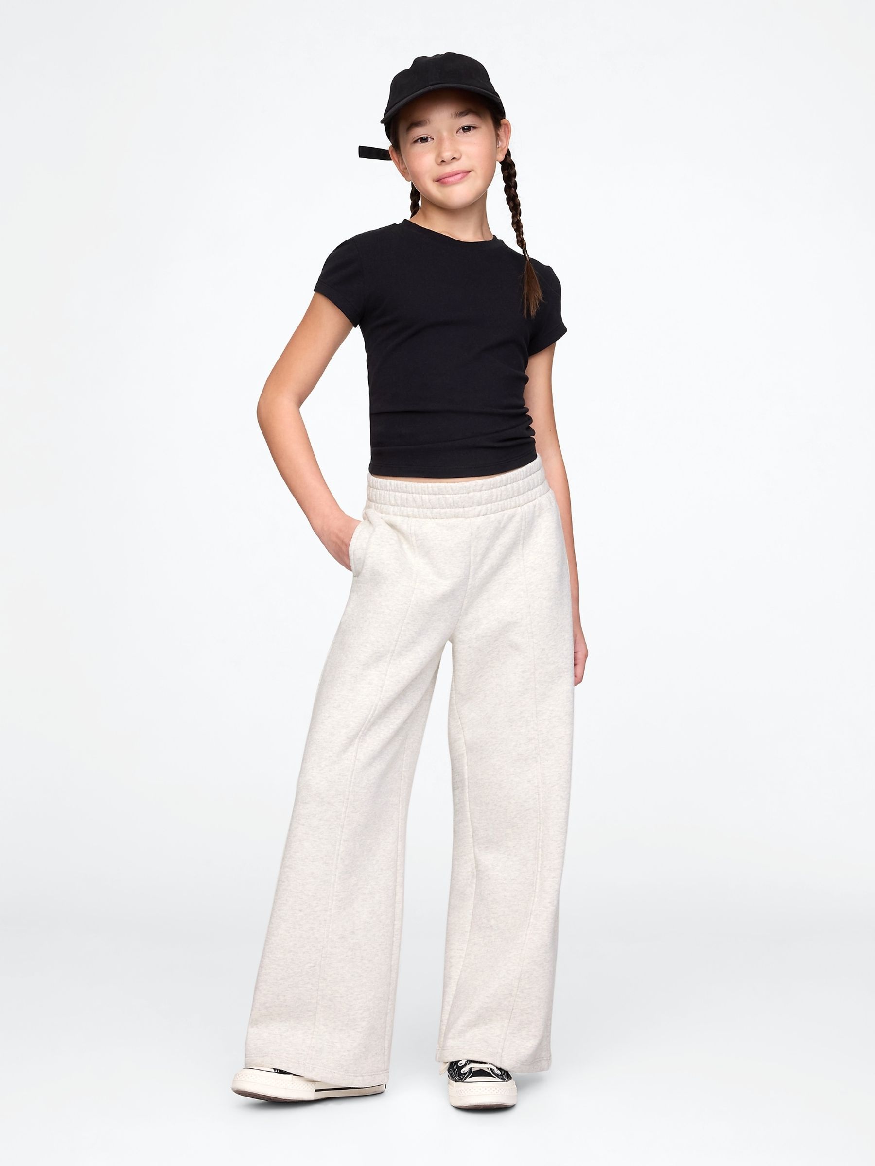 Cream Vintage Soft Baggy Joggers (4-13yrs) - Image 3 of 5