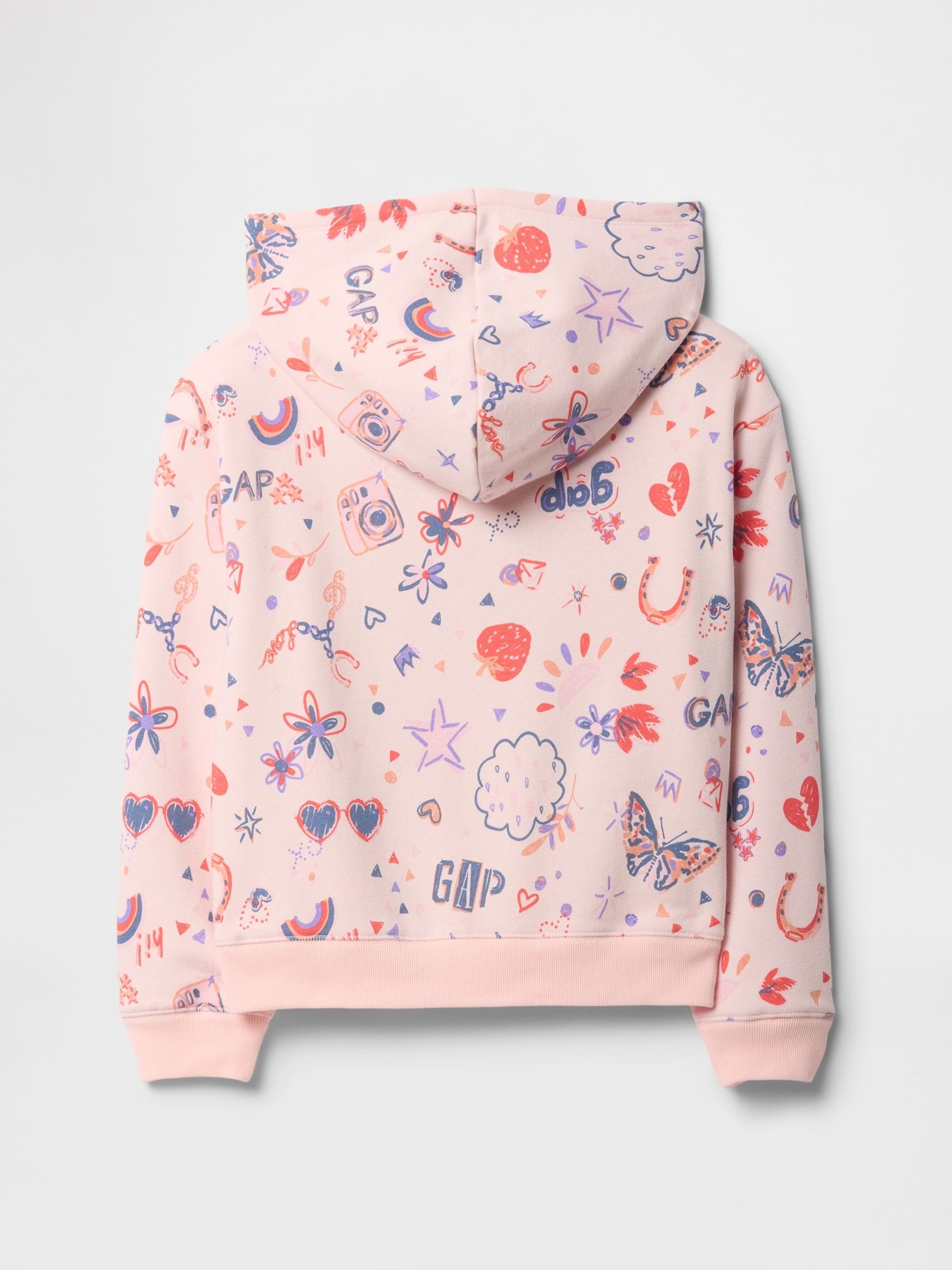 Pink Vintage Relaxed Hoodie (4-13yrs) - Image 2 of 3