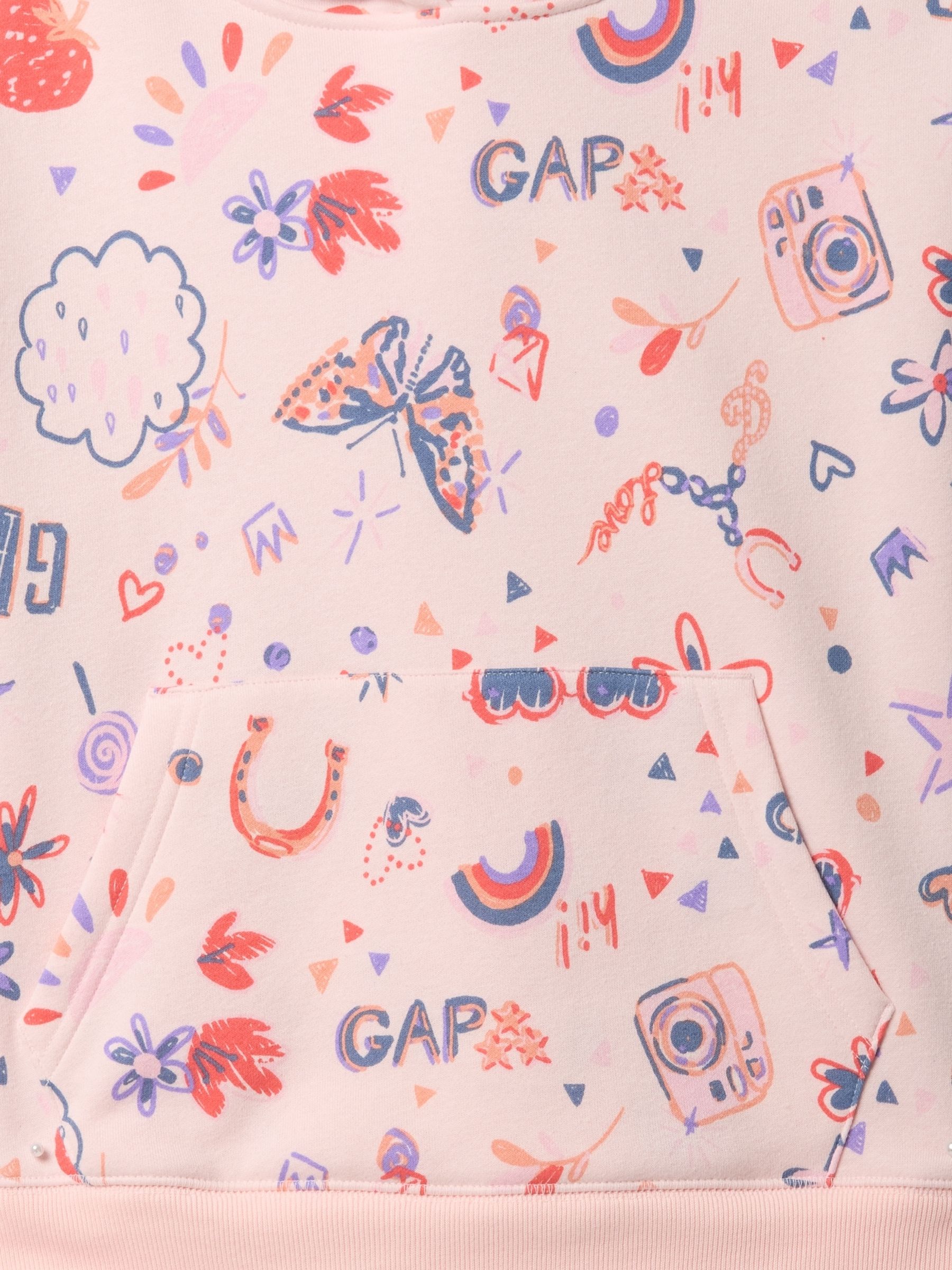 Pink Vintage Relaxed Hoodie (4-13yrs) - Image 3 of 3