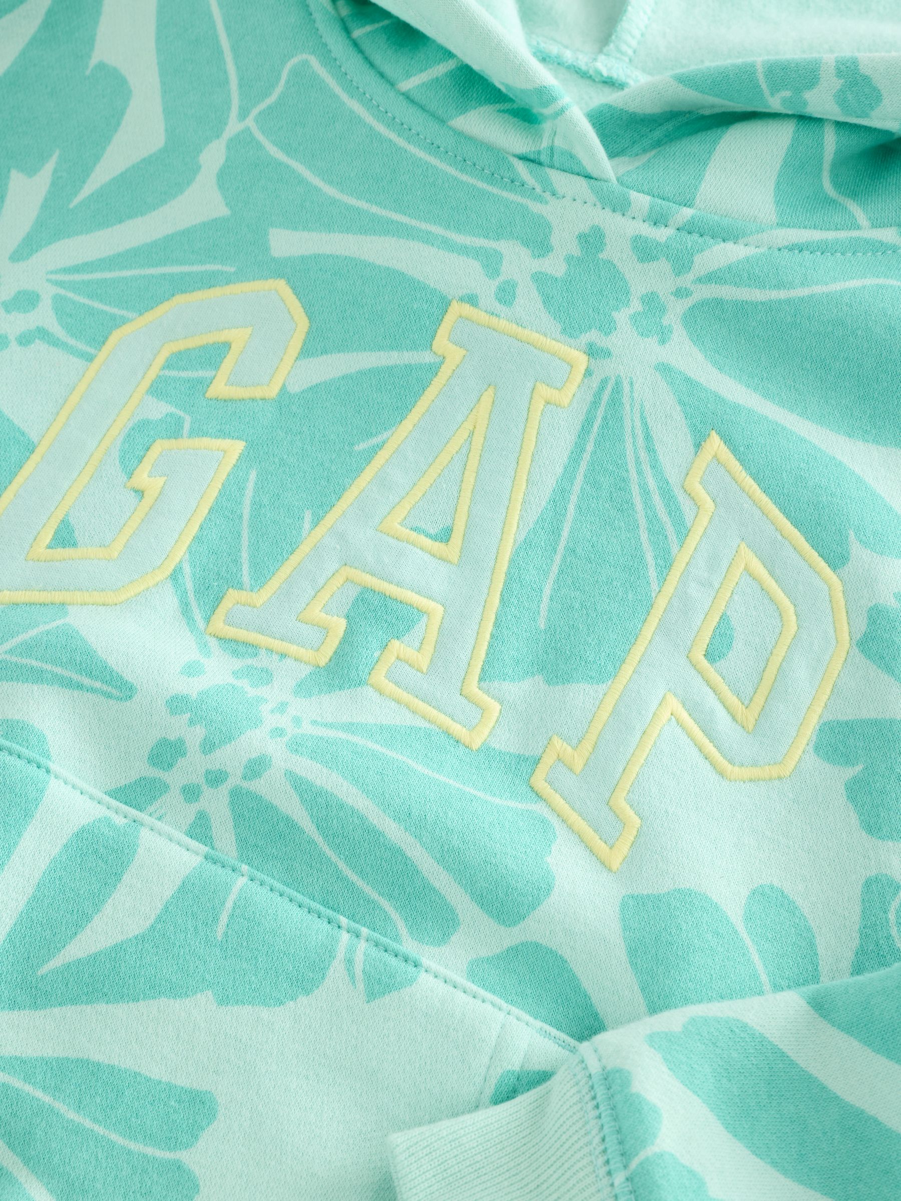 Green Vintage Relaxed Hoodie (4-13yrs) - Image 3 of 4