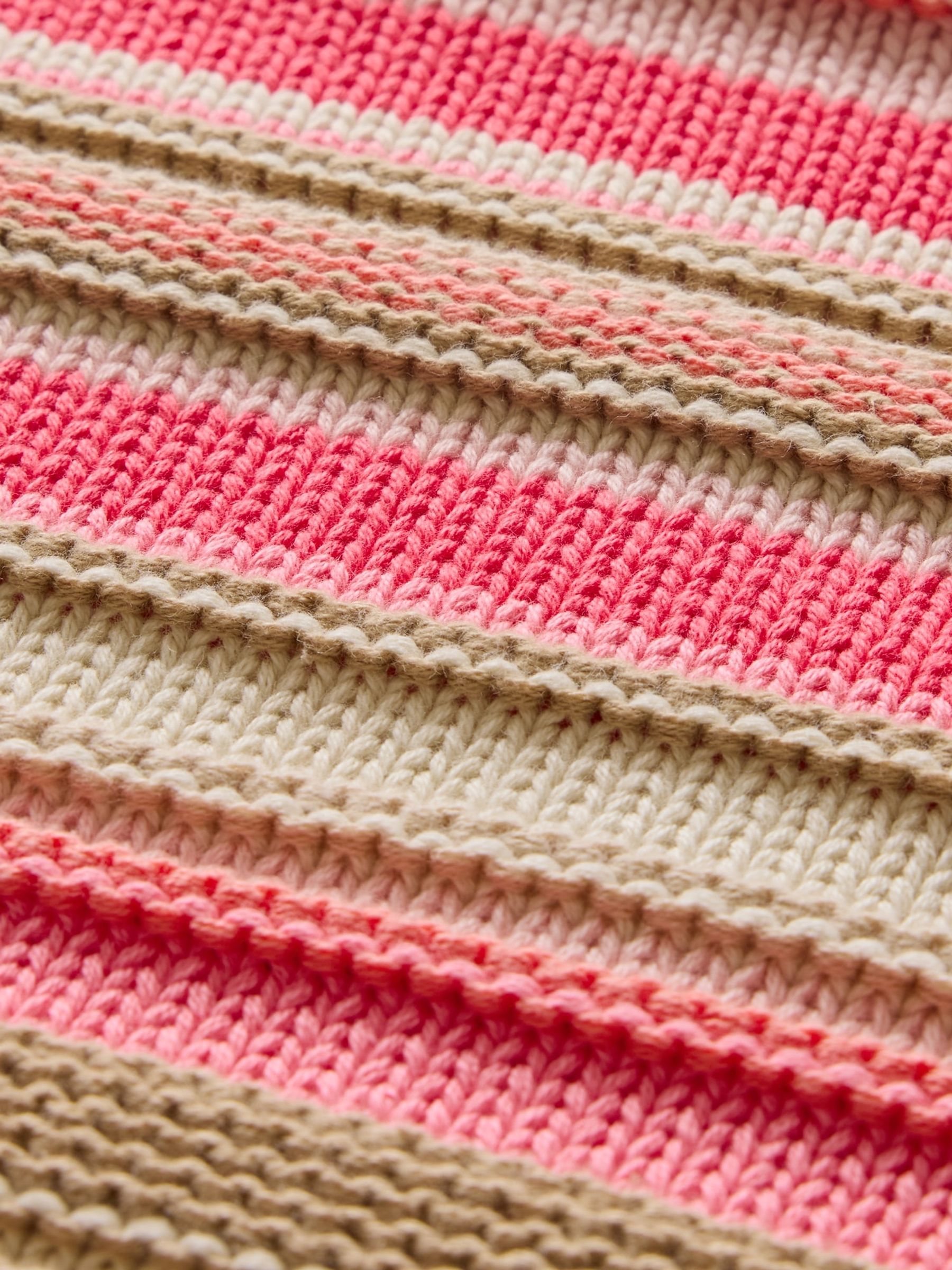 Pink Stripe Boxy Knit Jumper (4-13yrs) - Image 5 of 5