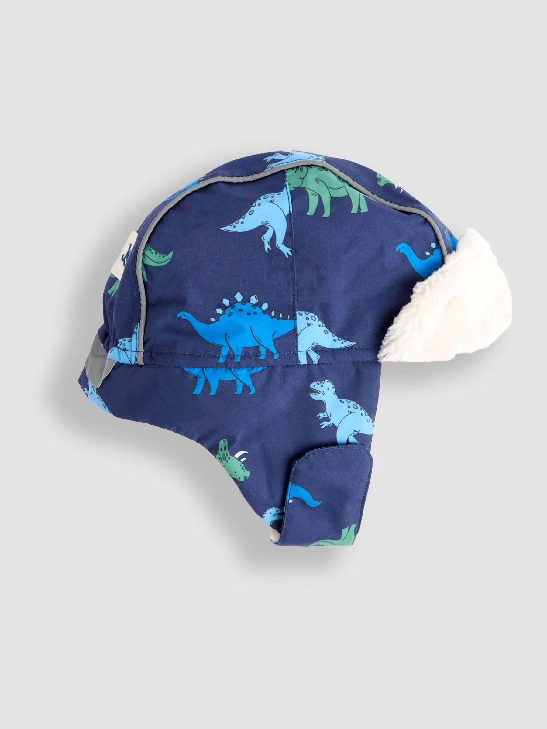 Navy Dino Dinosaur Borg Trapper Hat - Image 2 of 3