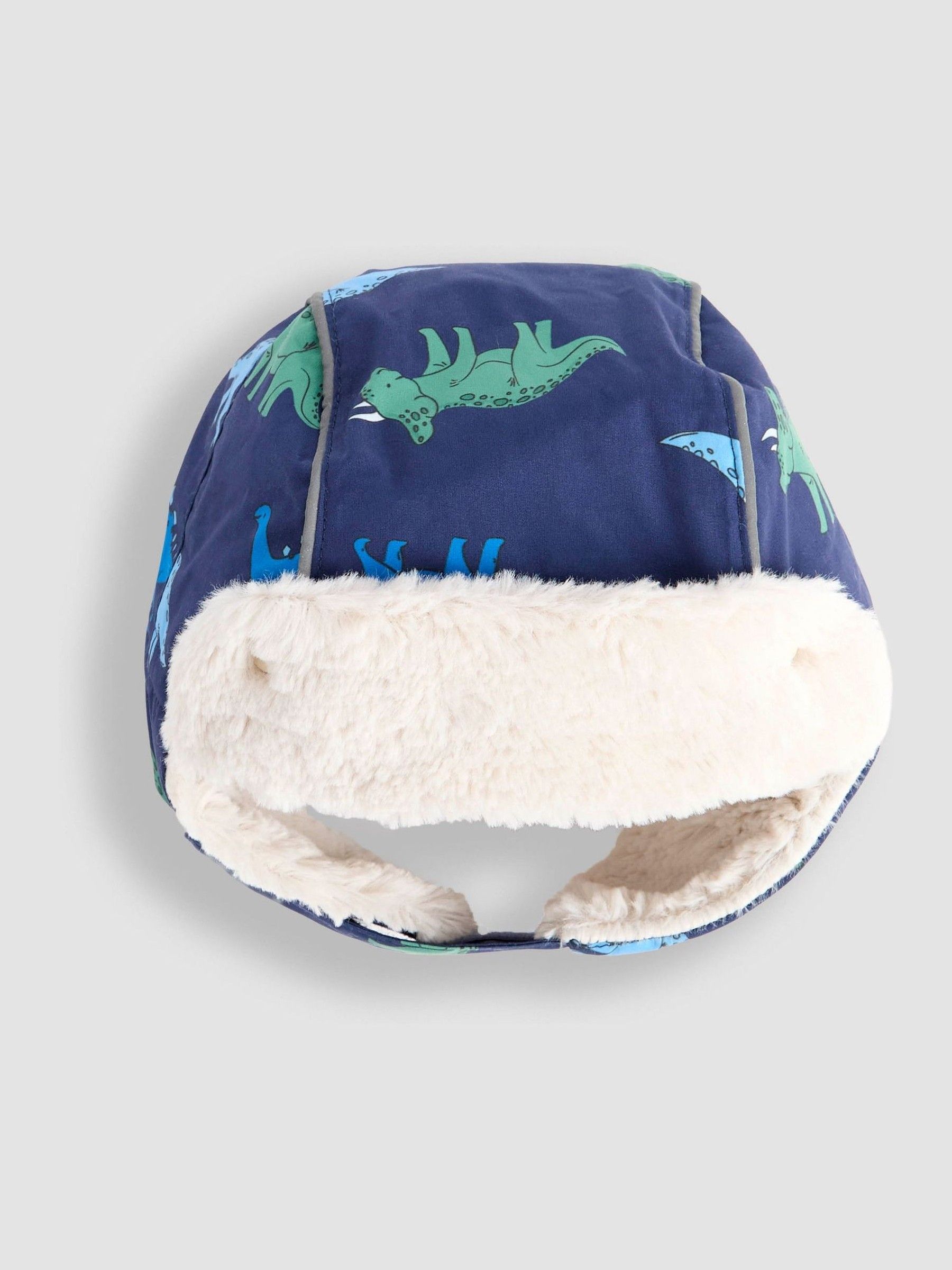 Navy Dino Dinosaur Borg Trapper Hat - Image 3 of 3