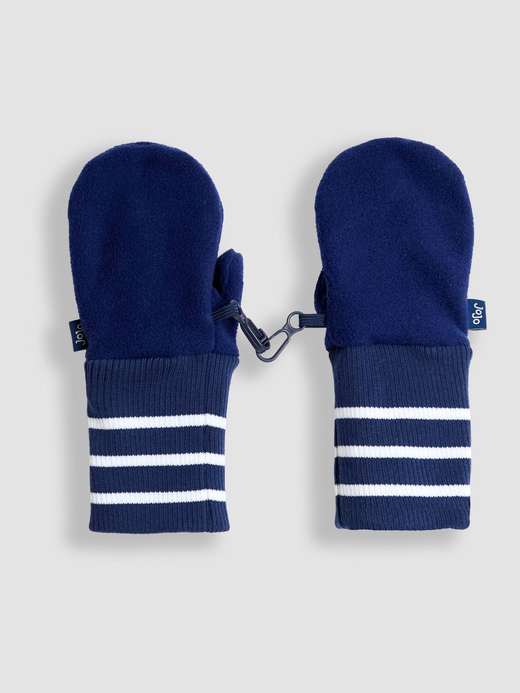 Navy Polar Fleece Mittens With Cuff - Image 2 of 3