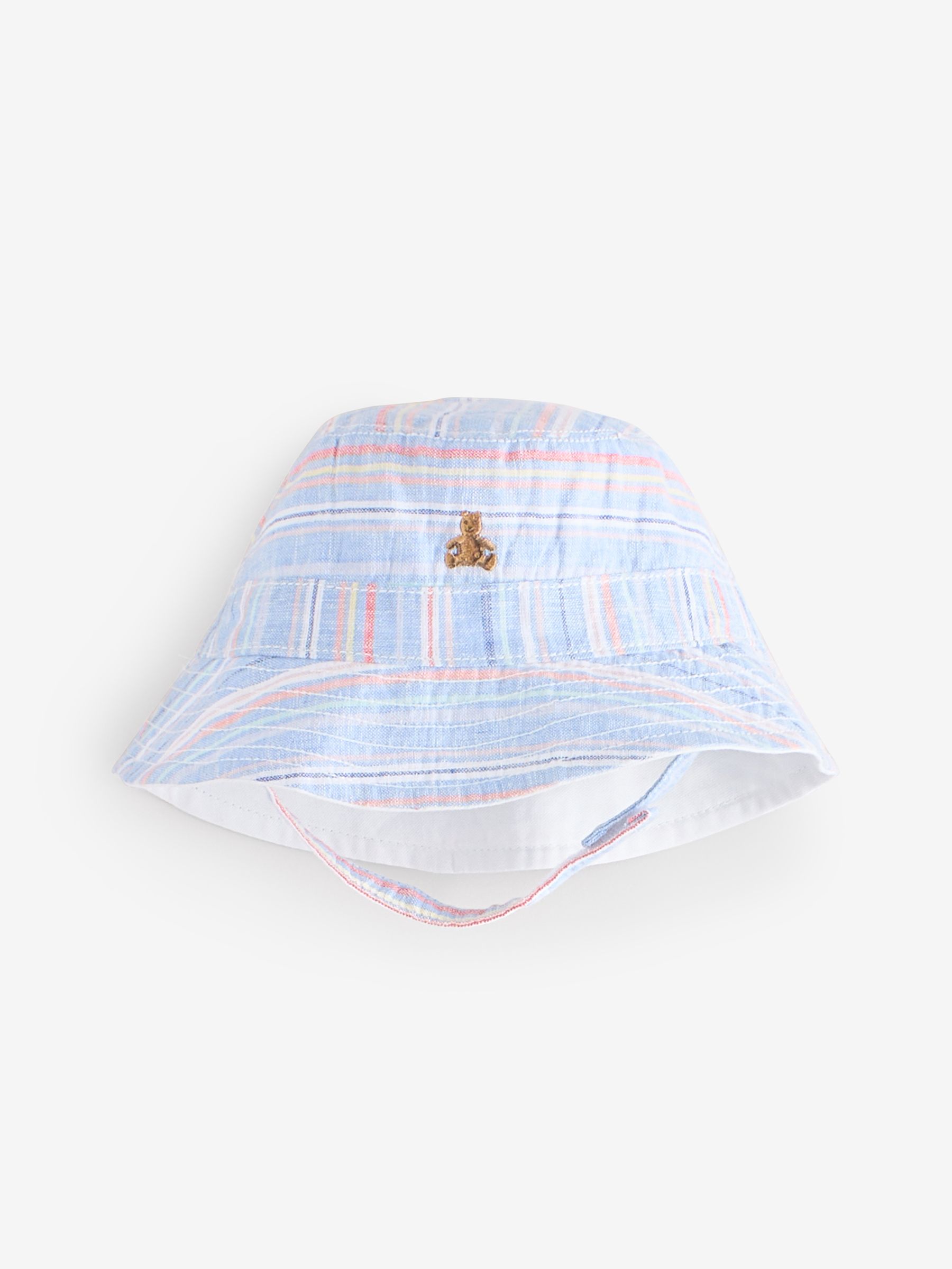 Blue Cotton Polo Shirt, Shorts & Hat Set (Newborn-24mths) - Image 3 of 9