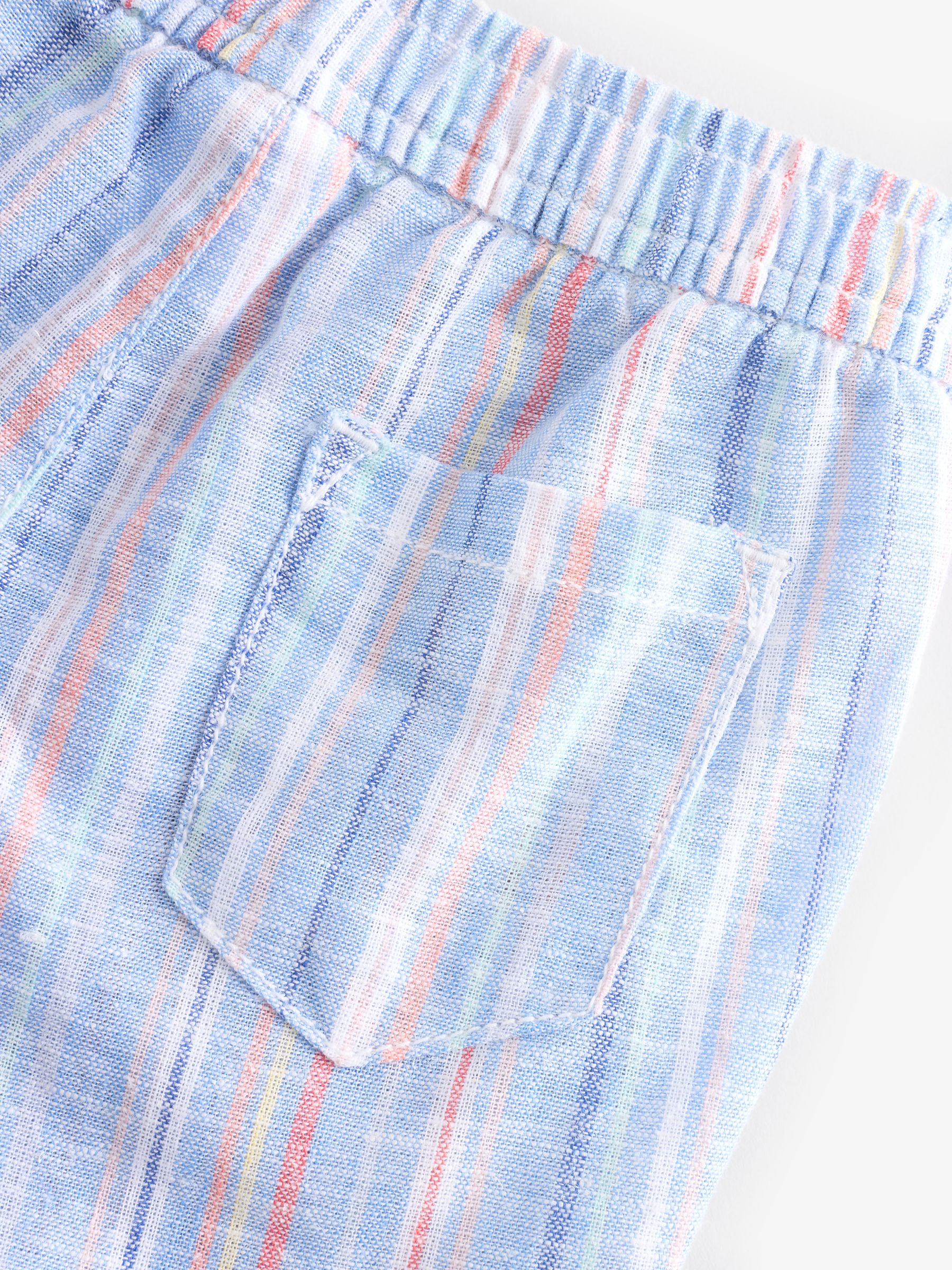 Blue Cotton Polo Shirt, Shorts & Hat Set (Newborn-24mths) - Image 6 of 9