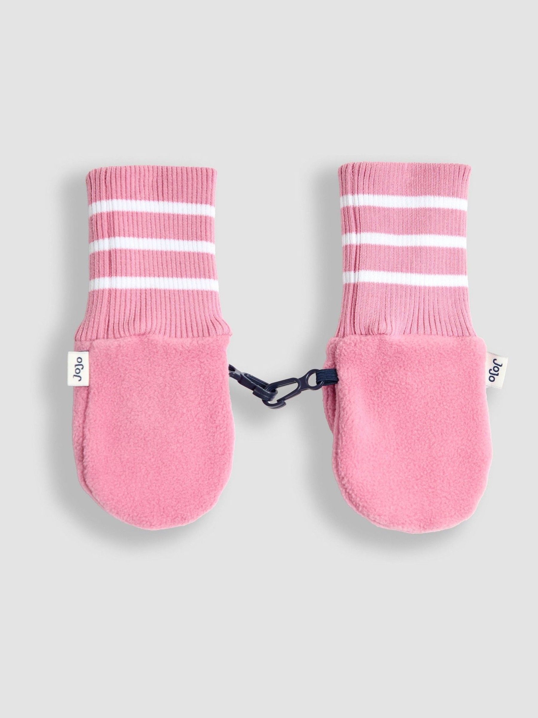 Pink Polar Fleece Mittens With Cuff - Image 1 of 3