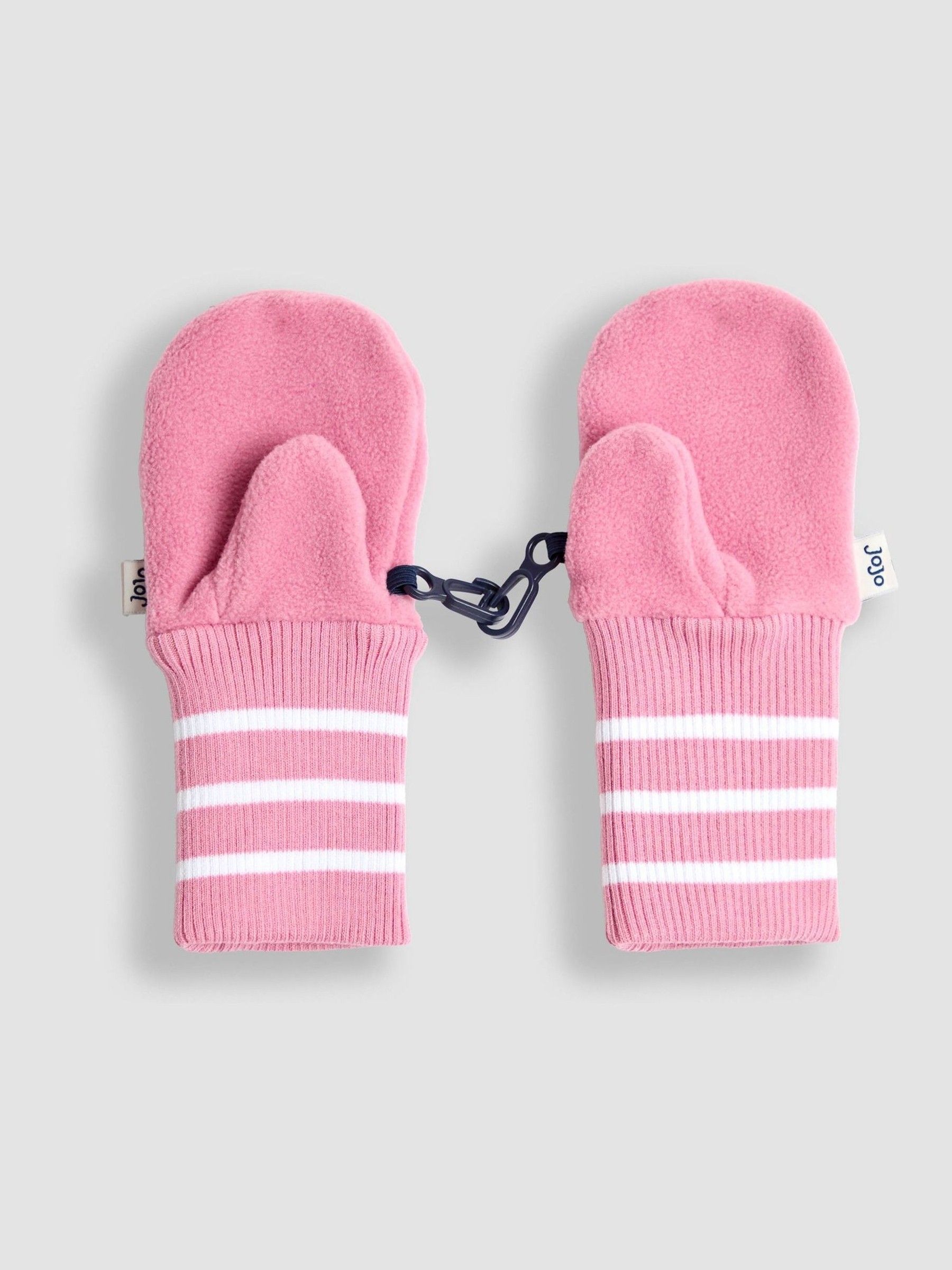 Pink Polar Fleece Mittens With Cuff - Image 2 of 3