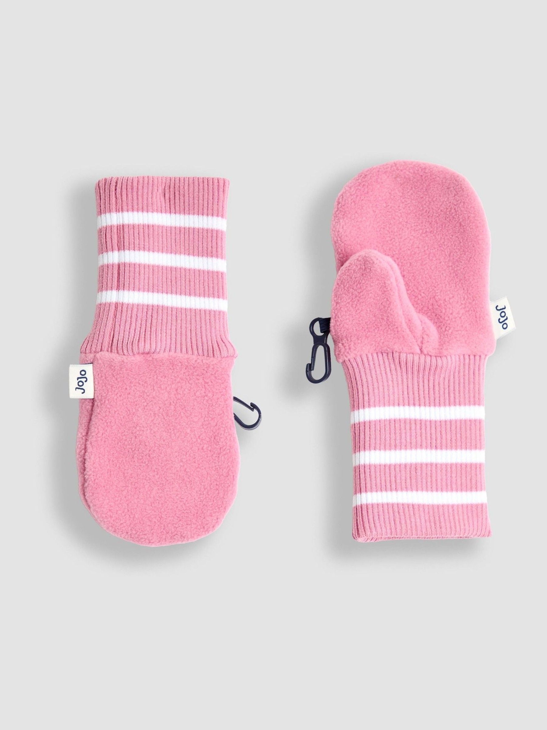 Pink Polar Fleece Mittens With Cuff - Image 3 of 3