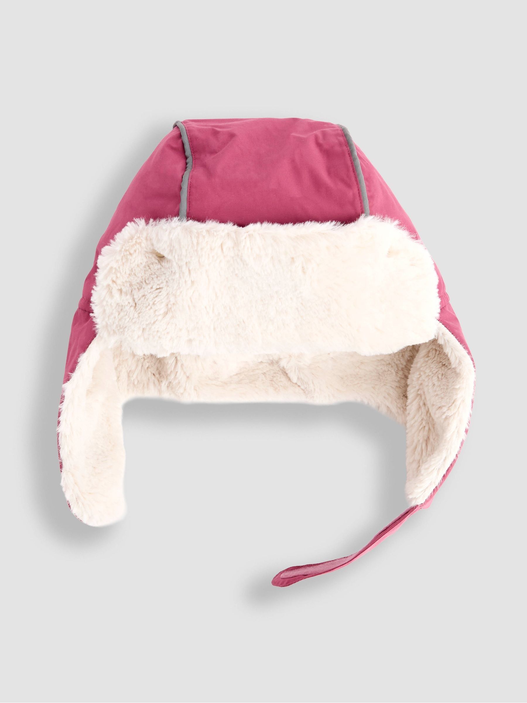 Baby Pink Leopard Print Cosy Trapper Hat - Image 1 of 3