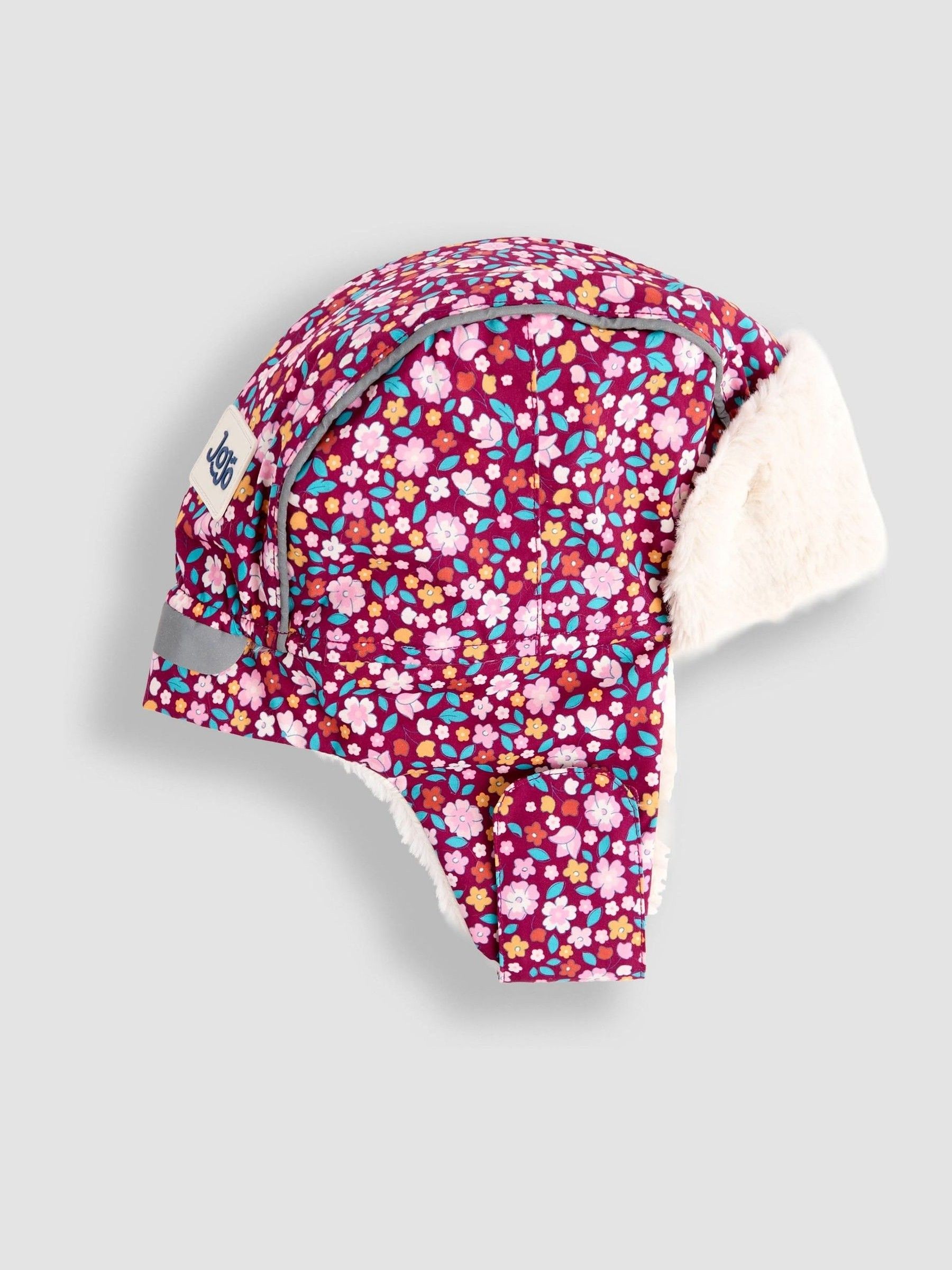 Light Pink Leopard Print Cosy Trapper Hat - Image 2 of 3