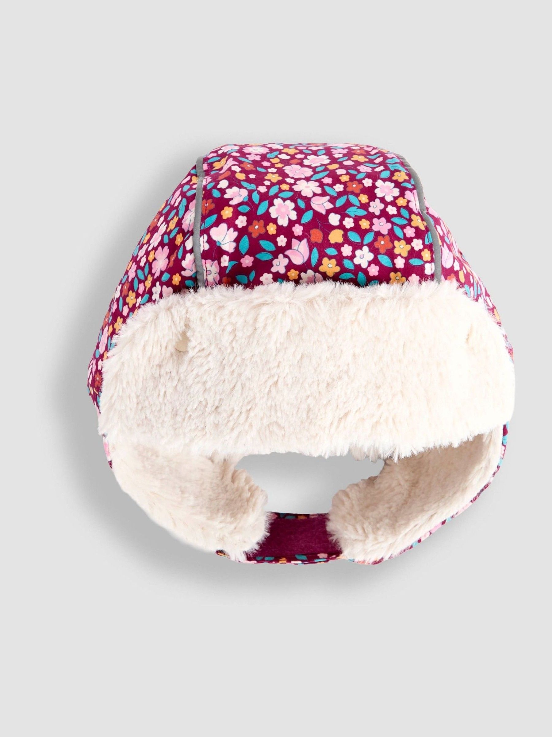Light Pink Leopard Print Cosy Trapper Hat - Image 3 of 3