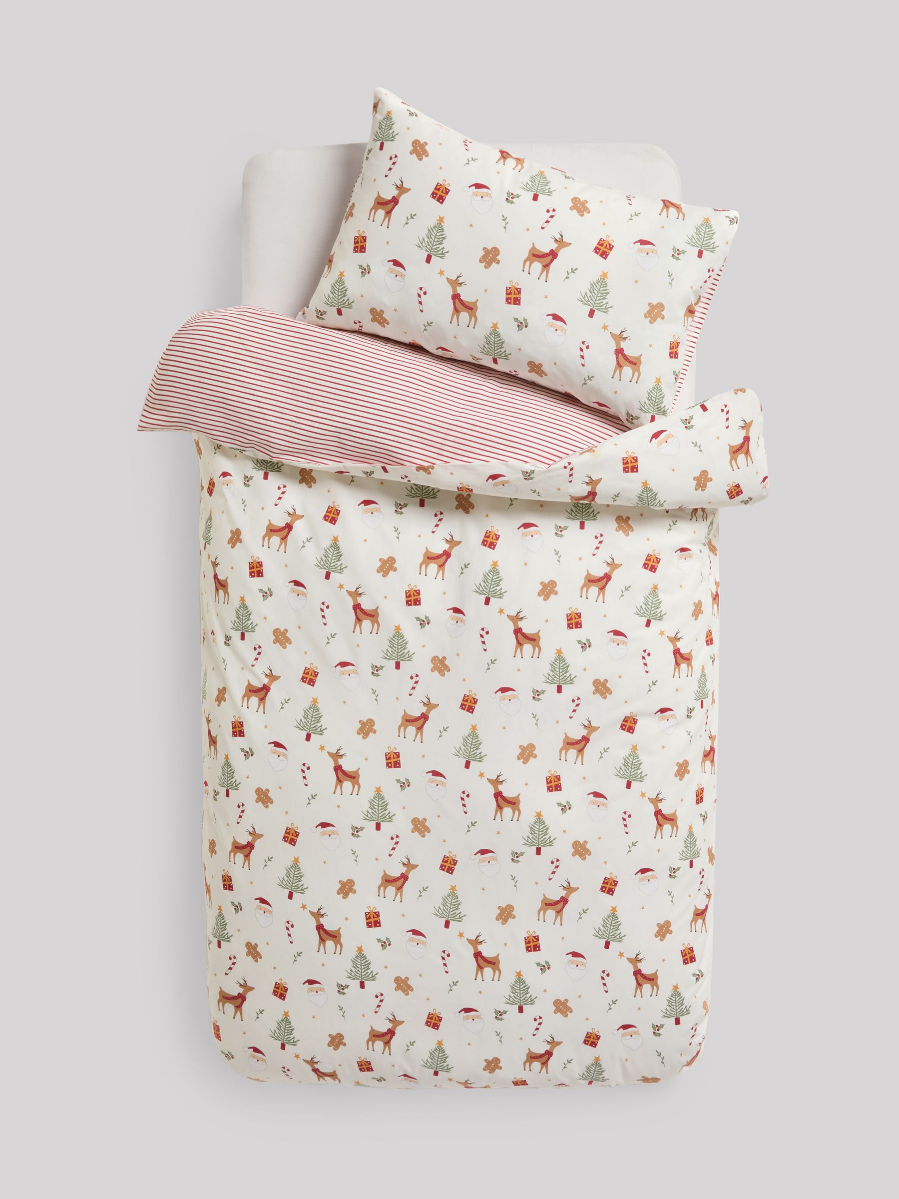 Father Christmas and Friends 100% Cotton Duvet Cover and Pillowcase Set - Image 5 of 5