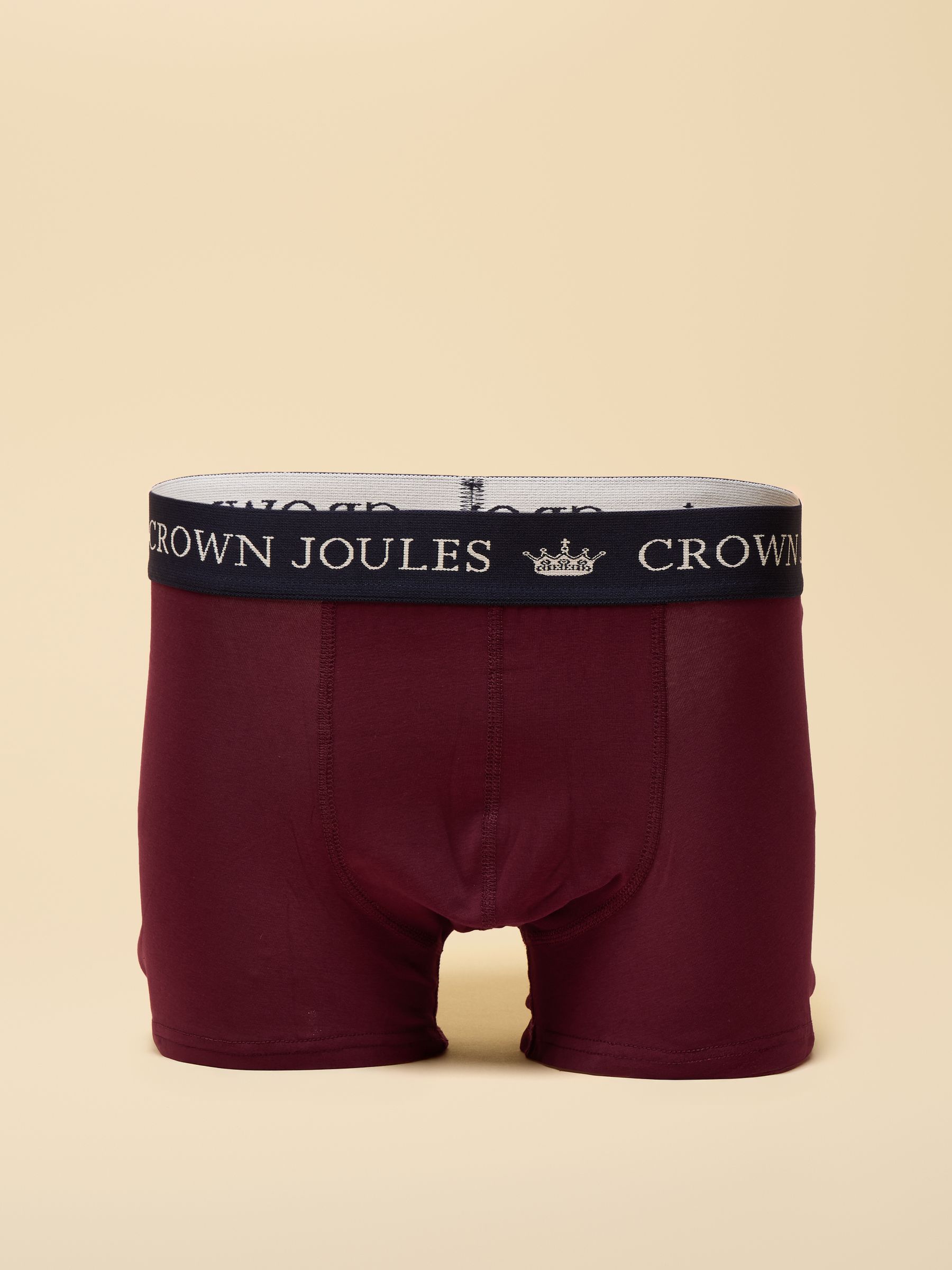 Crown Joules Red & Navy Cotton Jersey Boxer Shorts - 3 Pack - Image 4 of 4 Crown Joules Red & Navy Cotton Jersey Boxer Shorts - 3 Pack - Image 4 of 4
