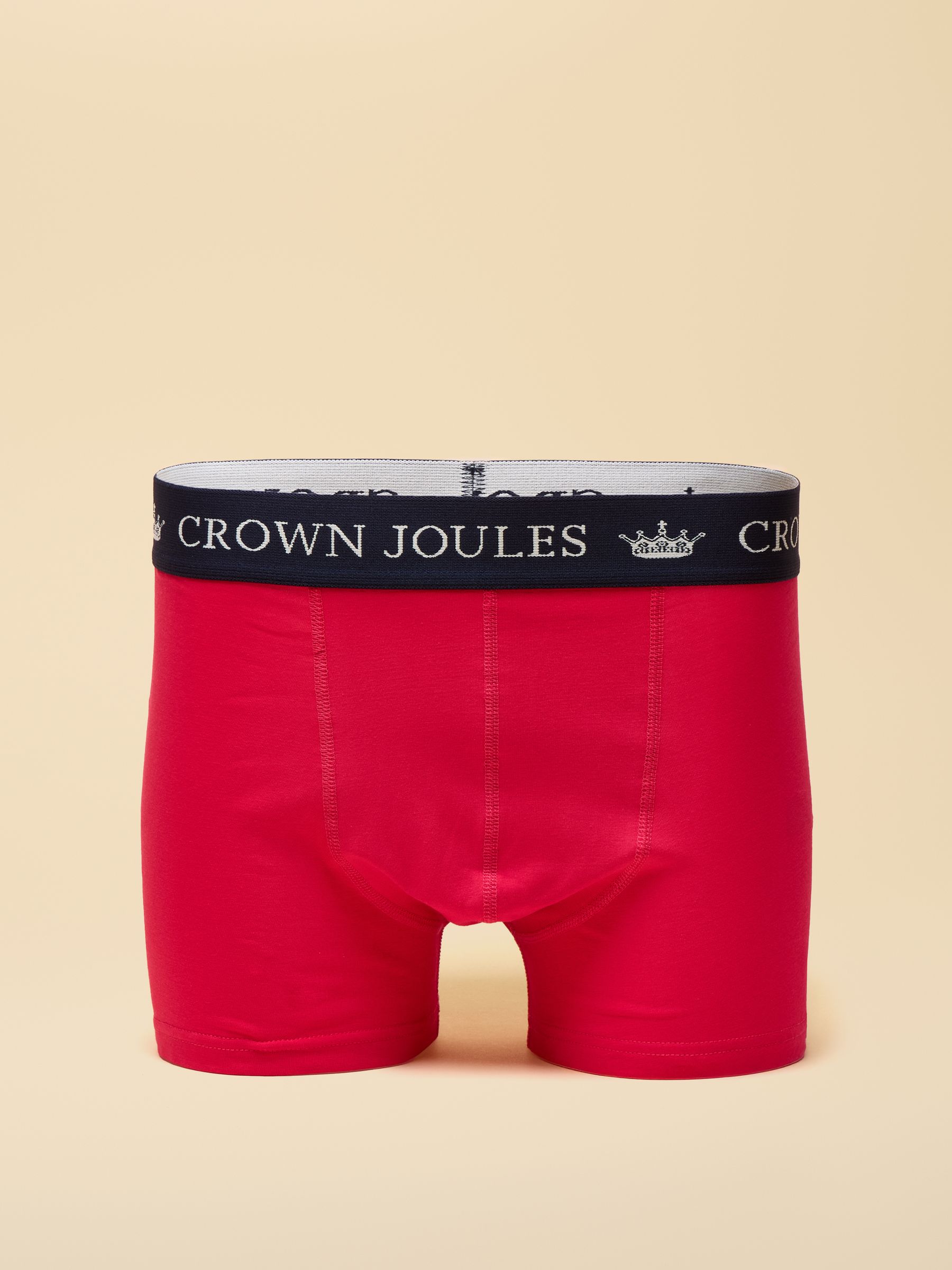 Crown Joules Blue & Pink Cotton Jersey Boxer Shorts - 3 Pack - Image 2 of 4 Crown Joules Blue & Pink Cotton Jersey Boxer Shorts - 3 Pack - Image 2 of 4